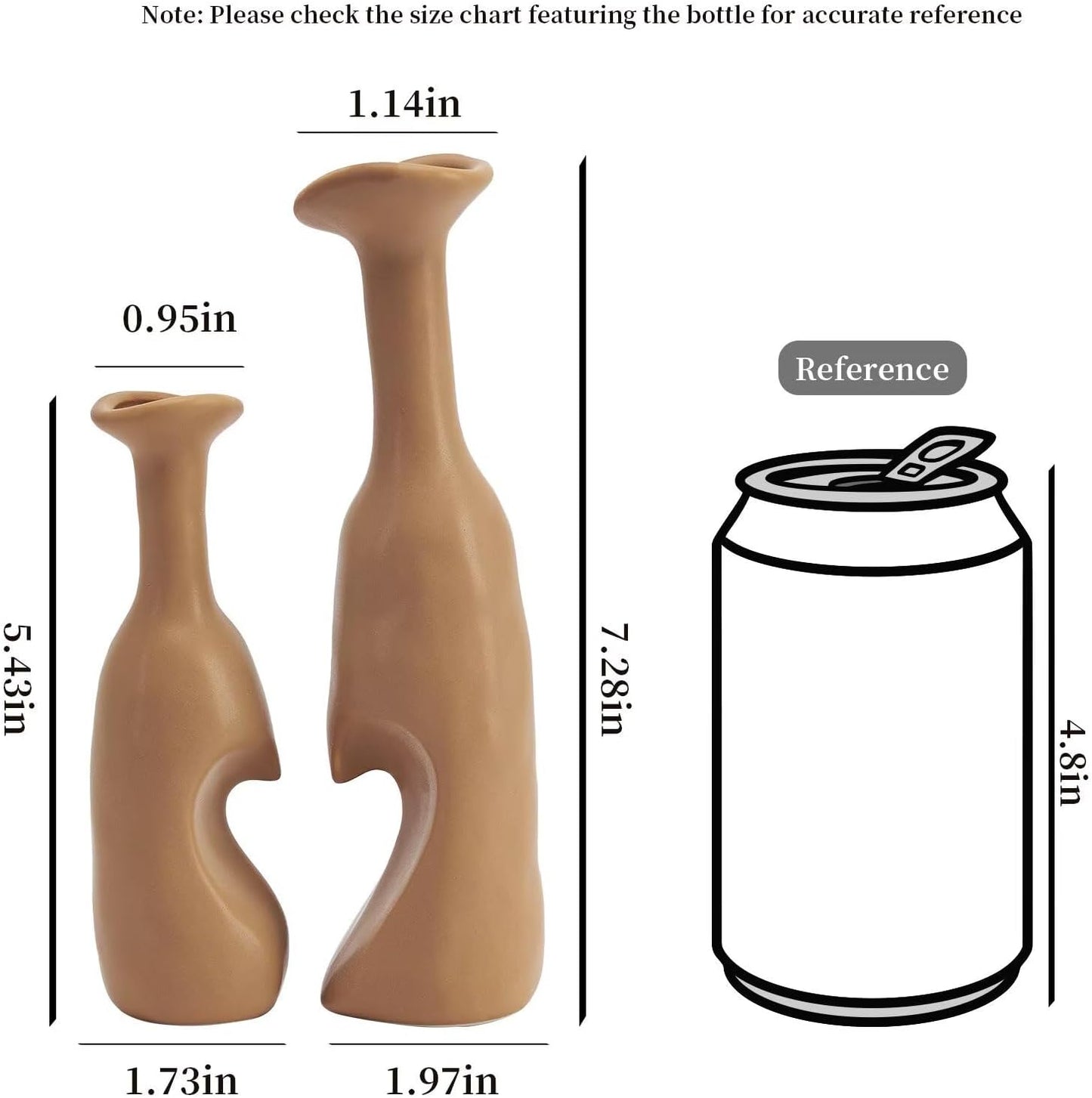 Heart Shaped Small Ceramic Vases Set of 2 Home Decor Boho Vase Modern Matte Flower Vase Minimalist Decorative Vase for Wedding Gift Dining Coffee Table Book Shelf Office Décor