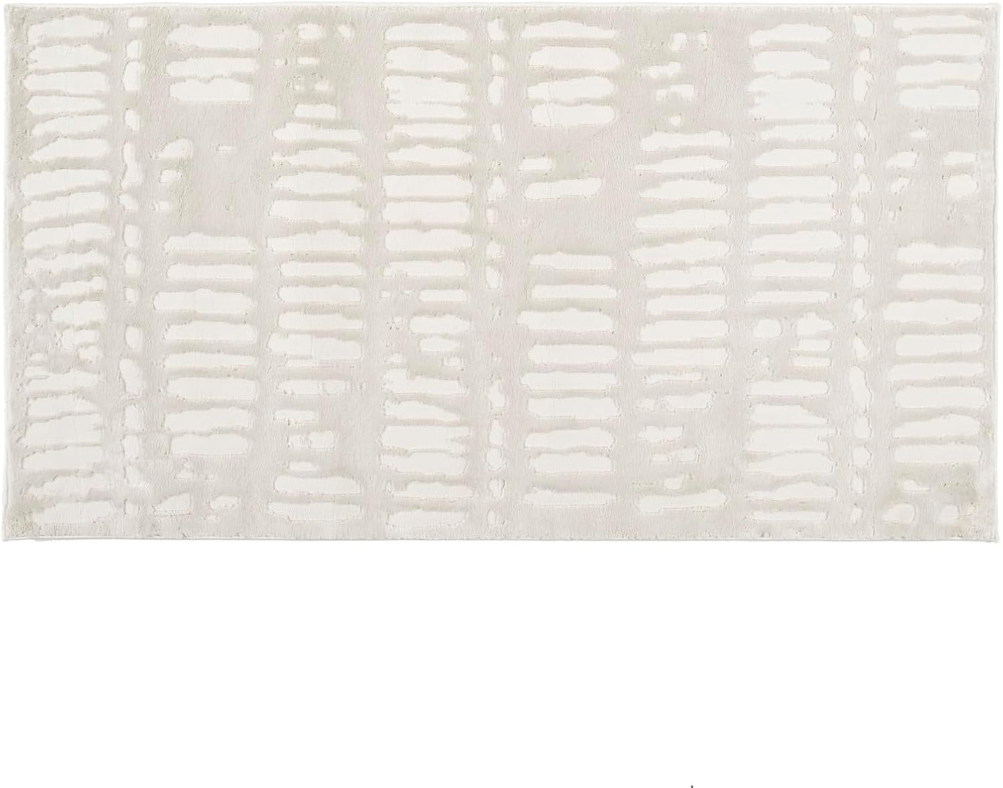 Revival Rugs Shell 2'7"x4'11" Machine Washable Area Rug for Kitchen Bedroom - 100% Recycled Oeko-TEX Certified, Medium Pile, Beige, Cream