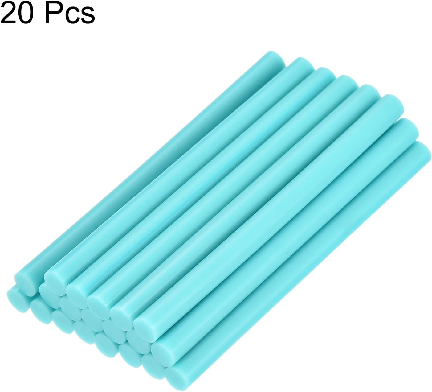 uxcell 20pcs Hot Glue Sticks for Glue Gun 7mm/0.27-inch x 4-inch Mini Hot Melt Adhesive Glue Stick Light Blue