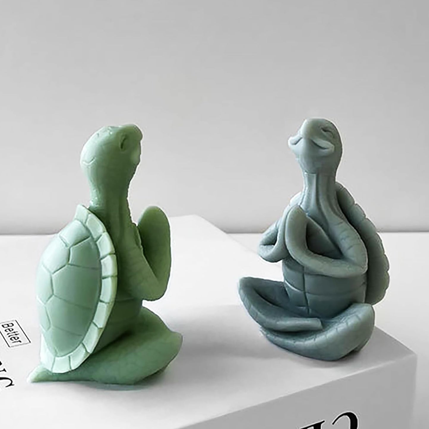 Pray Turtle Resin Casting Mold - Silicone Candle Making Mold for Home Decor - 3D Animal Mold