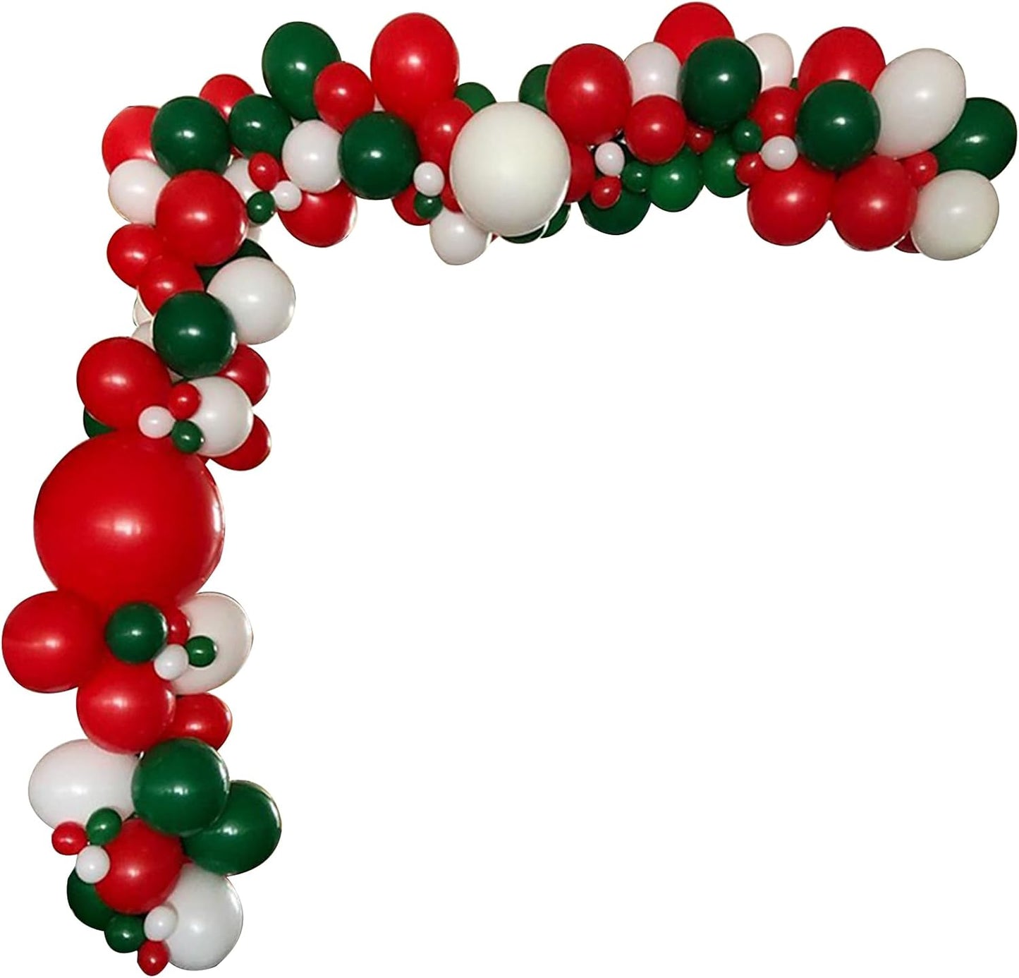 Balloons Garland Kit Red Green and White Balloons with Different Sizes for Wedding Birthday Festival Party Decoration