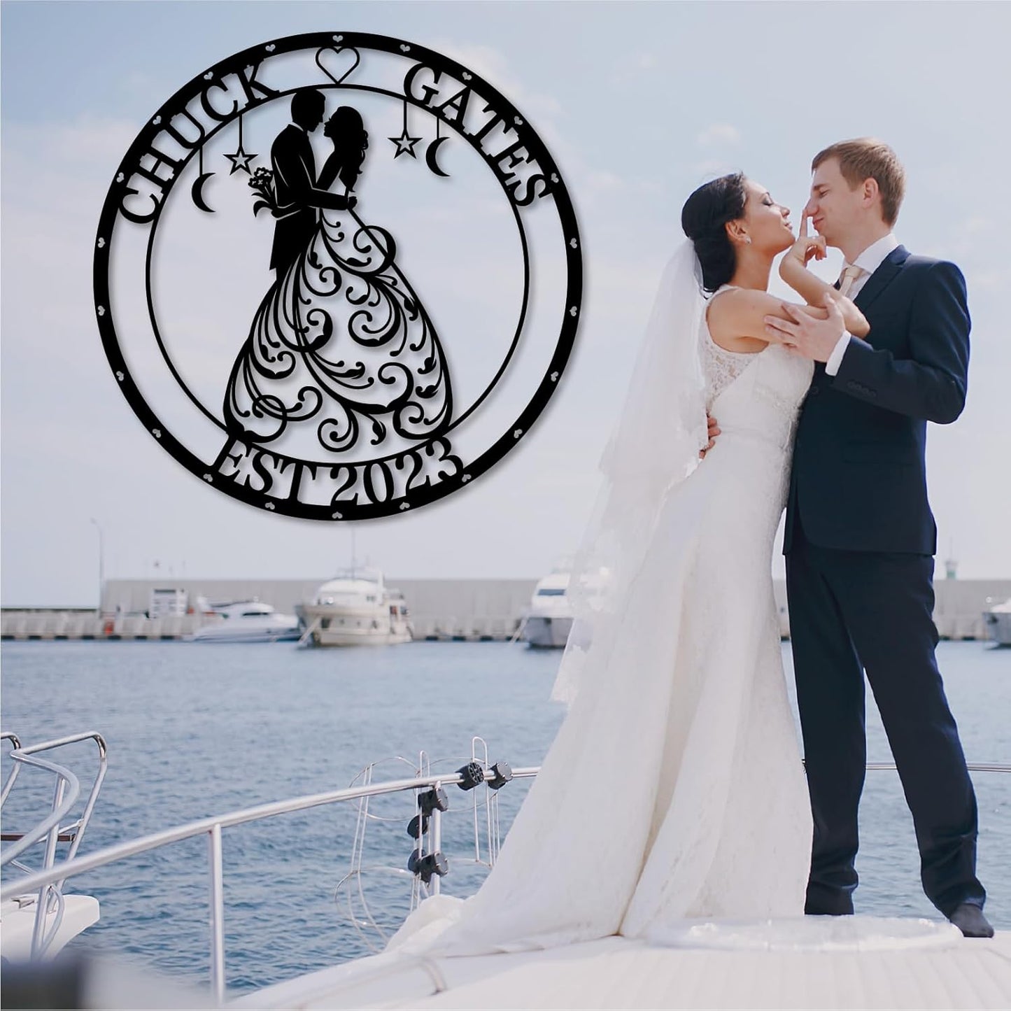 Custom Metal Name Sign, Personalized Last Name Metal Signs, Split Letter Monogram Sign, Porch Decorations Outdoor Metal Wall Art, First Name Custom Decoration, Wedding Gifts