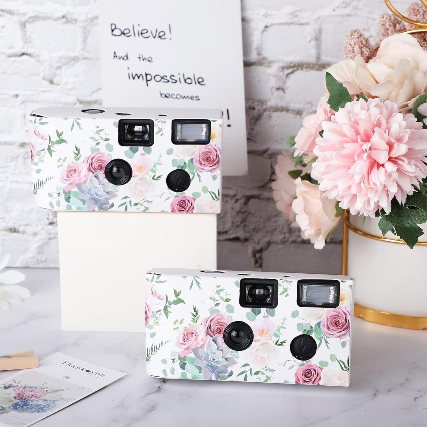 Zhengmy 4 Pack Disposable Camera for Wedding,34mm Single Use Camera with Flash One Time for Gathering Wedding Anniversary Travel Party Supply(Vibrant Style, Color Film)