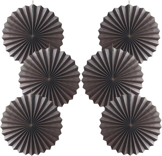 BARTHEW Coffee Party Decorations,Coffee Birthday Decorations,Party Events Accessories,Coffee Themed Party,Friends Party16in Hanging Paper Fans 30 Color DIY Set(Coffee))