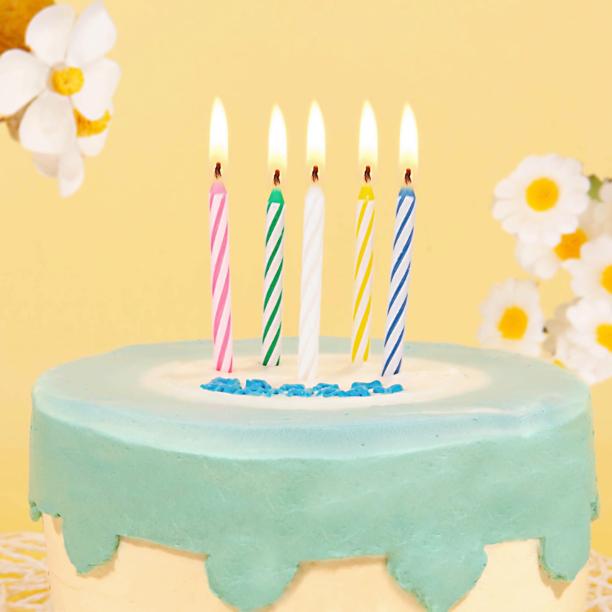 PHD CAKE 288-Count Multicolored Spiral Birthday Candle, Birthday Candles for Cake, Cupcake Candles