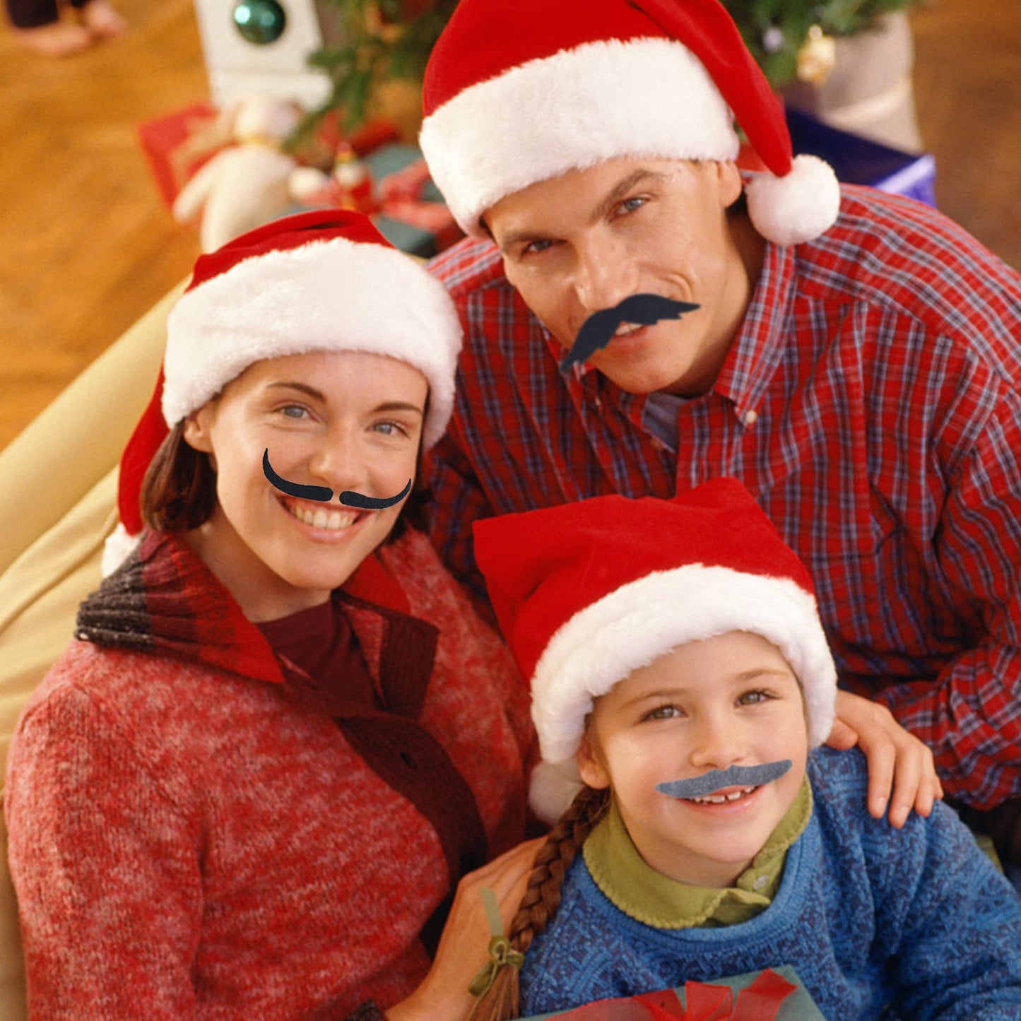 KICNIC 60 Pcs Fake Mustaches Self Adhesive, 20 Designs for Costume Party