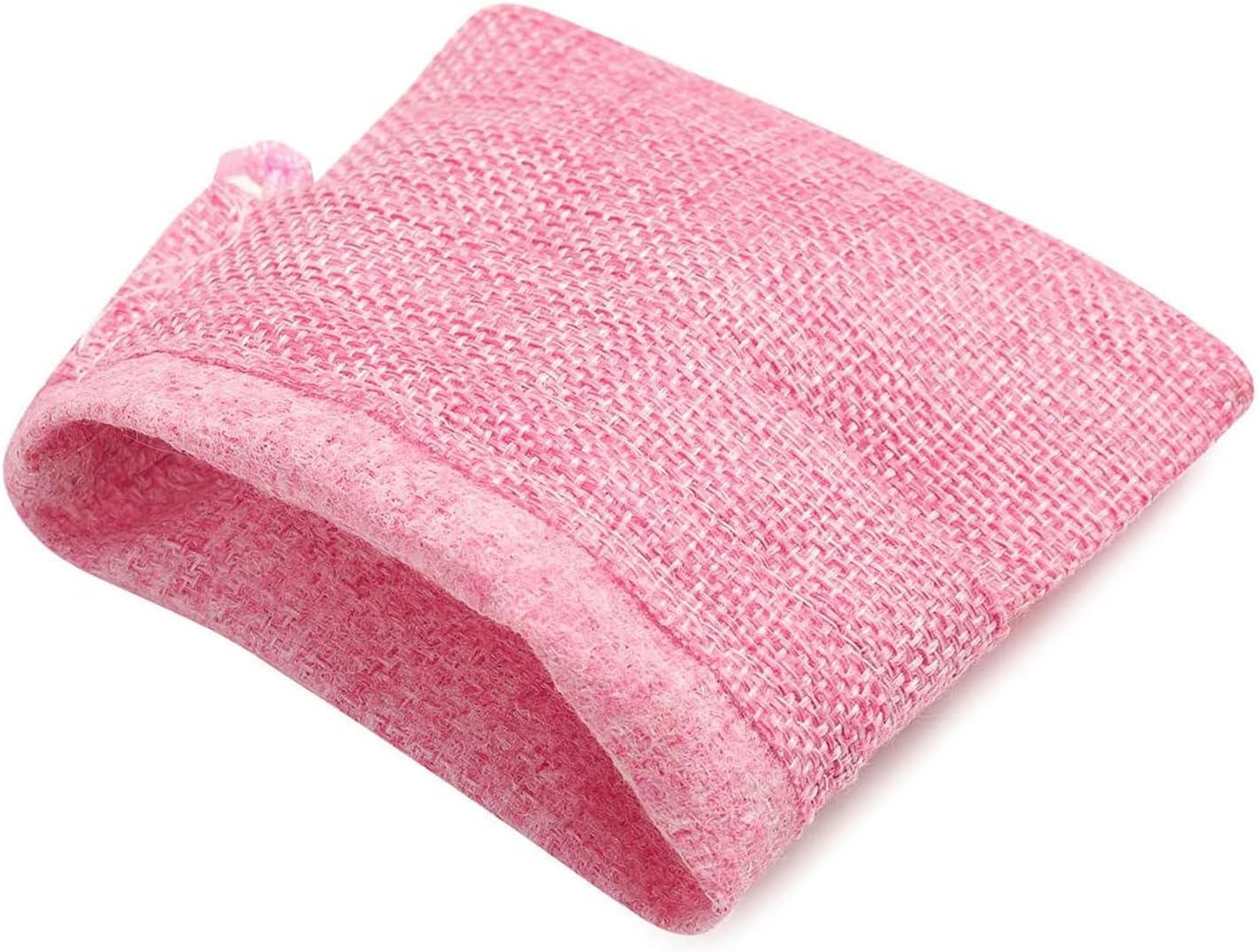 20Pcs Burlap Bags with Drawstring, Burlap Gift Bag Linen Jewelry Pouches for Christmas Wedding Favor, Party, DIY Crafts (Pink, 3.9 x 5.5 Inch)