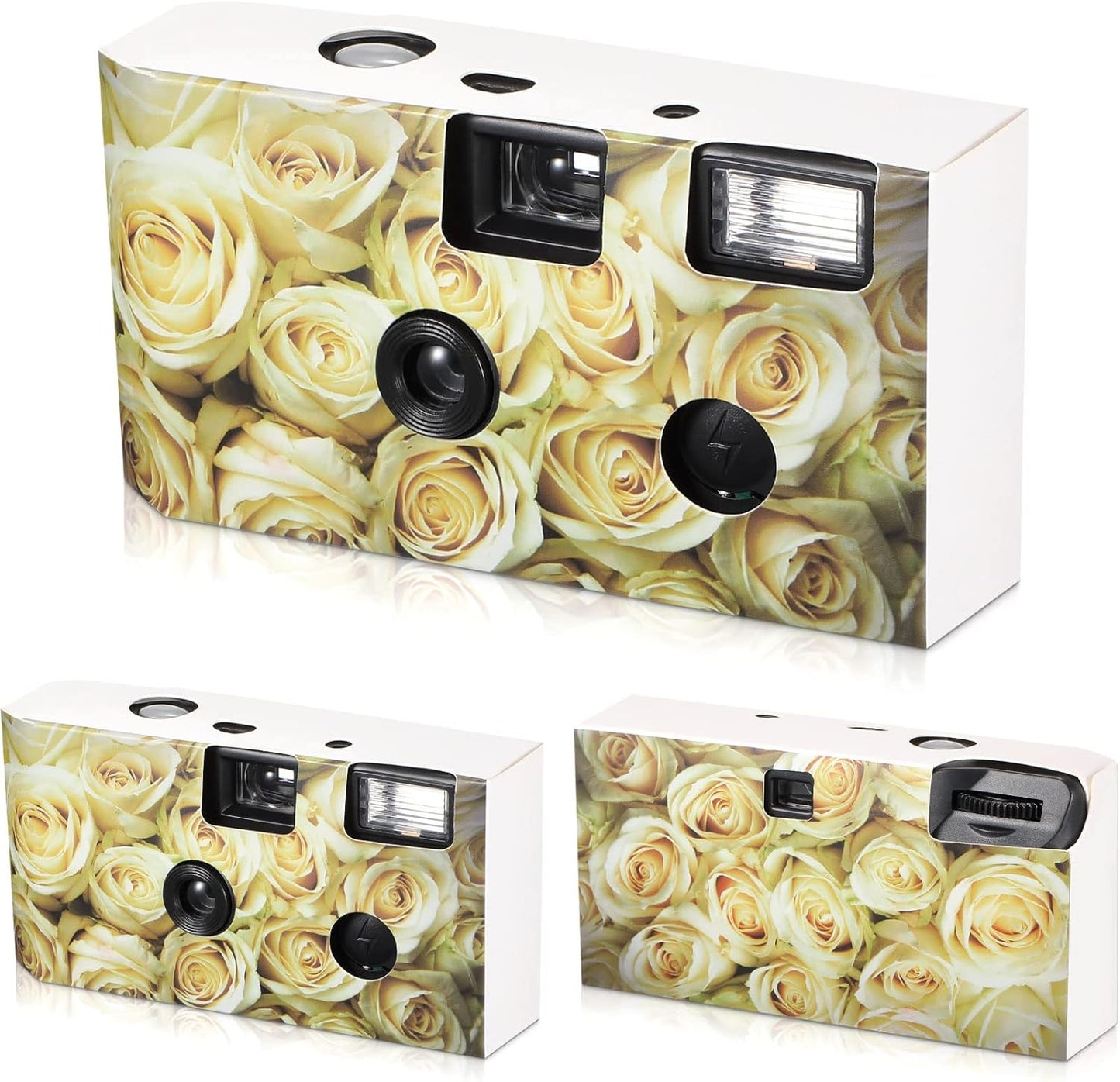 3 Packs Disposable Camera for Wedding 34mm One Time Use Camera Single Use Film Camera with Flash for Wedding, Anniversary, Travel, Camp, Party Supply