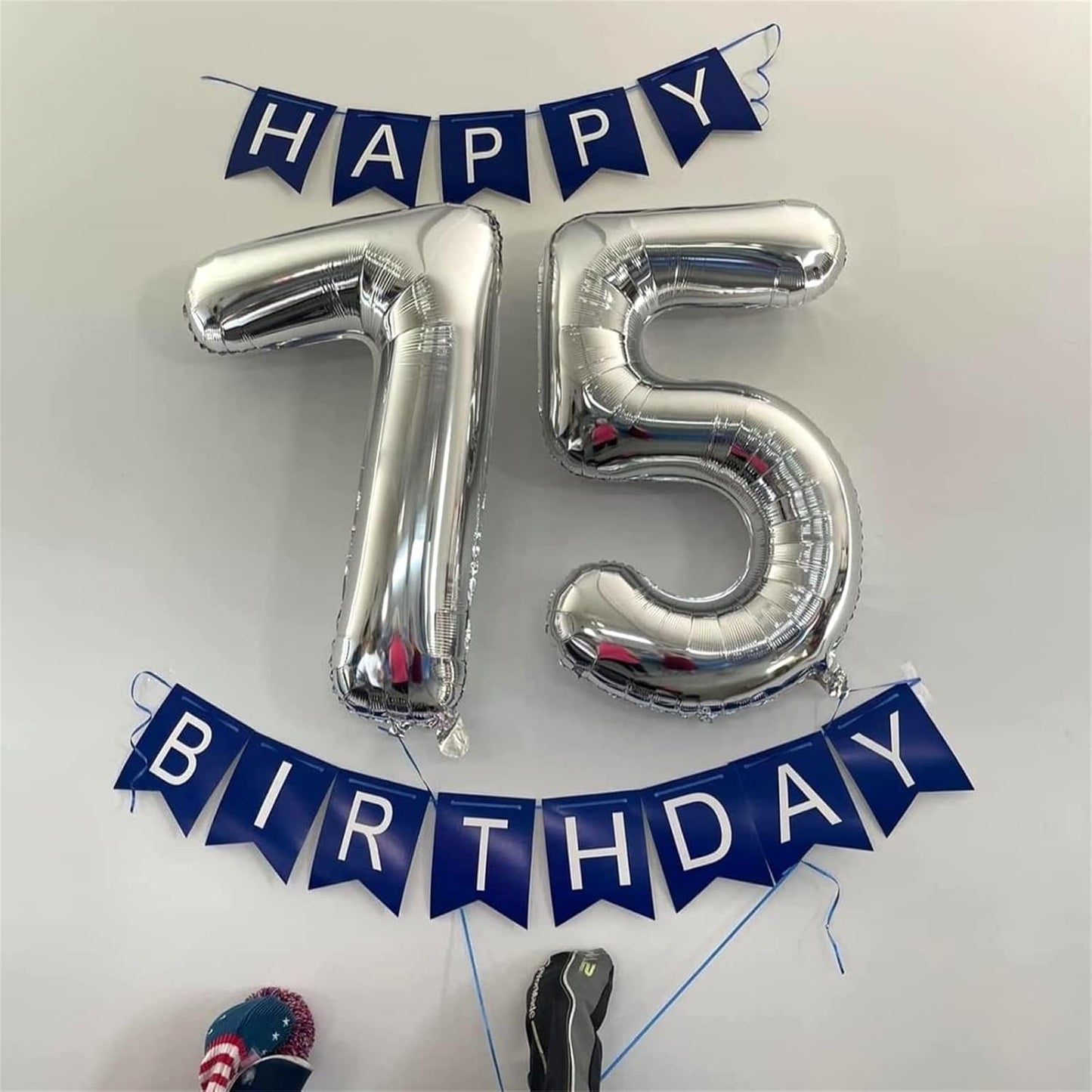 40 Inch Silver Large Numbers Balloons 5, Self Inflating Digit 5 Helium Balloons for 5th Girls Boys, Foil Mylar Big Number Balloon Set 0-9 for Women Men Birthday Party Anniversary Supplies Decorations