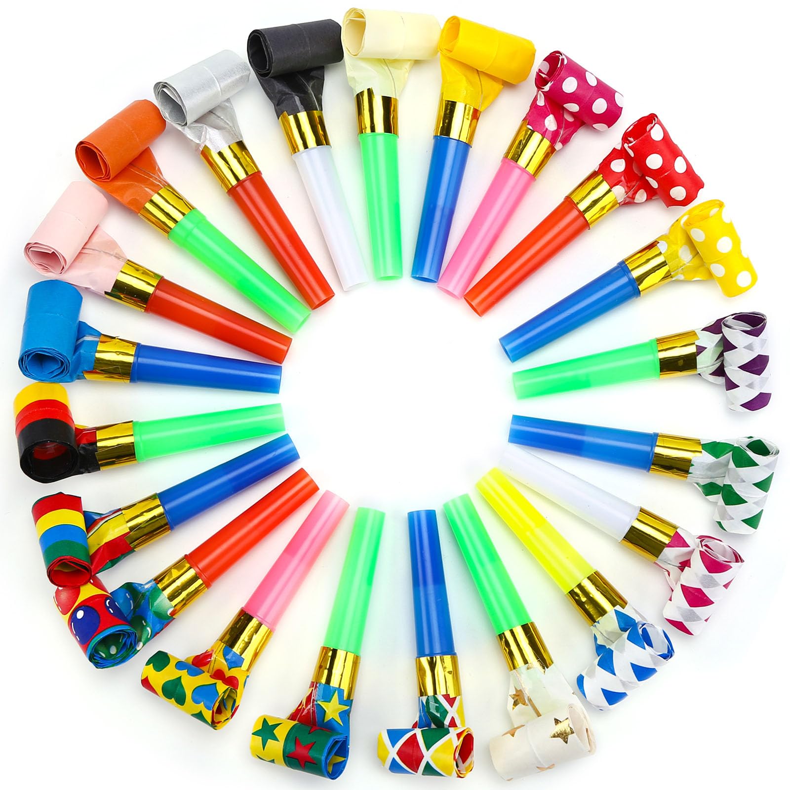 Koogel 100 PCS Party Blowers Bulk for Party Favors, Birthday Noisemakers