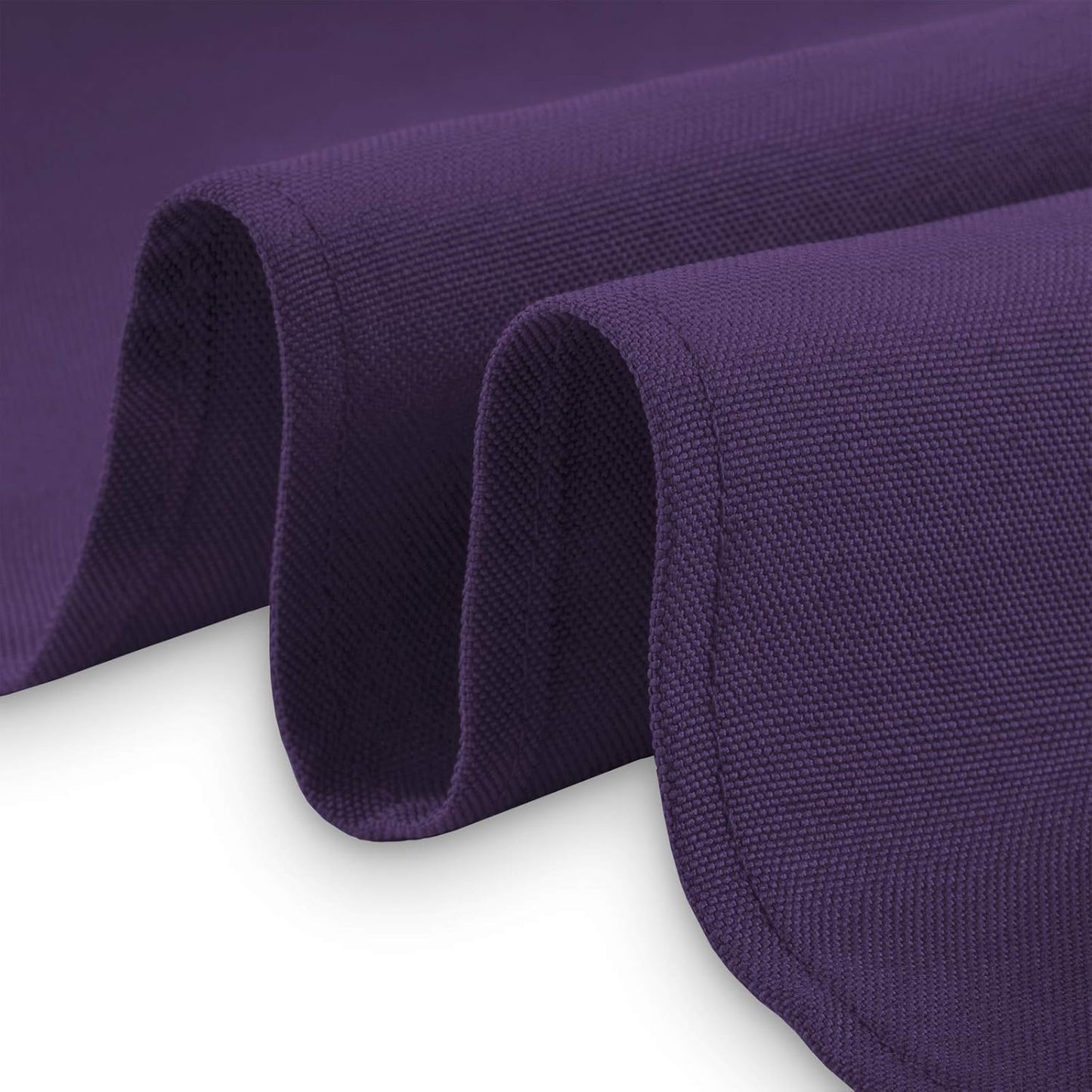 Lann's Linens - 10 Premium 90" x 132" Tablecloths for Wedding/Banquet/Restaurant - Rectangular Polyester Fabric Table Cloth - Purple