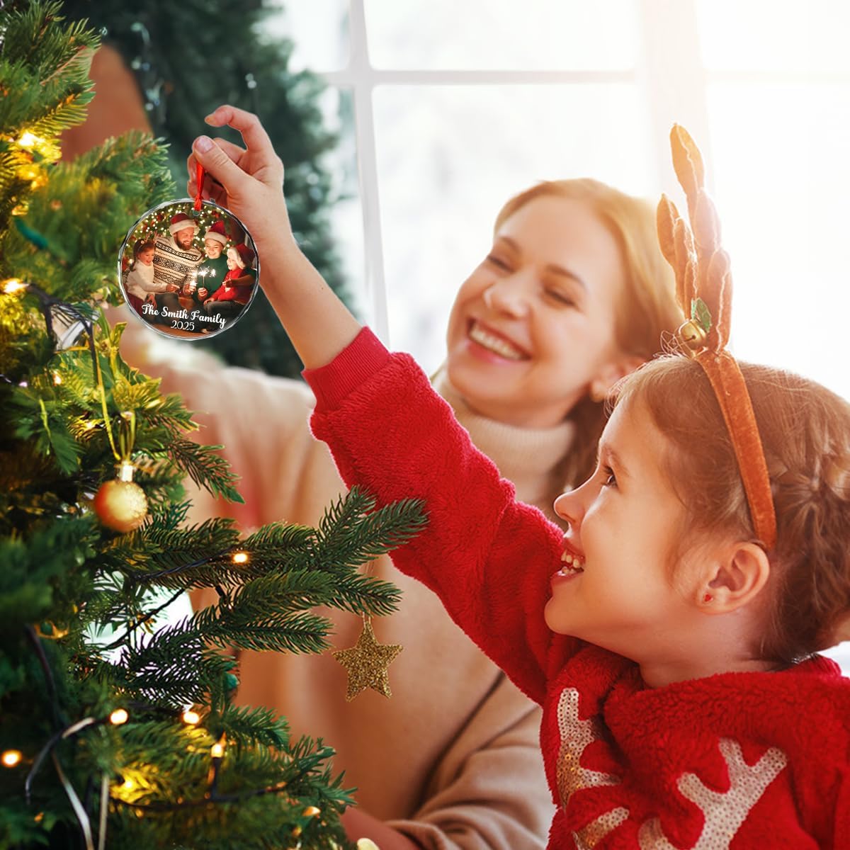 Personalized Christmas Ornaments with Names, Couple Glass Ornament, Custom Wedding Gifts for Couples 2025, Wedding Gift Ideas for Newly Wed Couple, Bride, Bridal Shower, Future Mr & Mrs (F2)