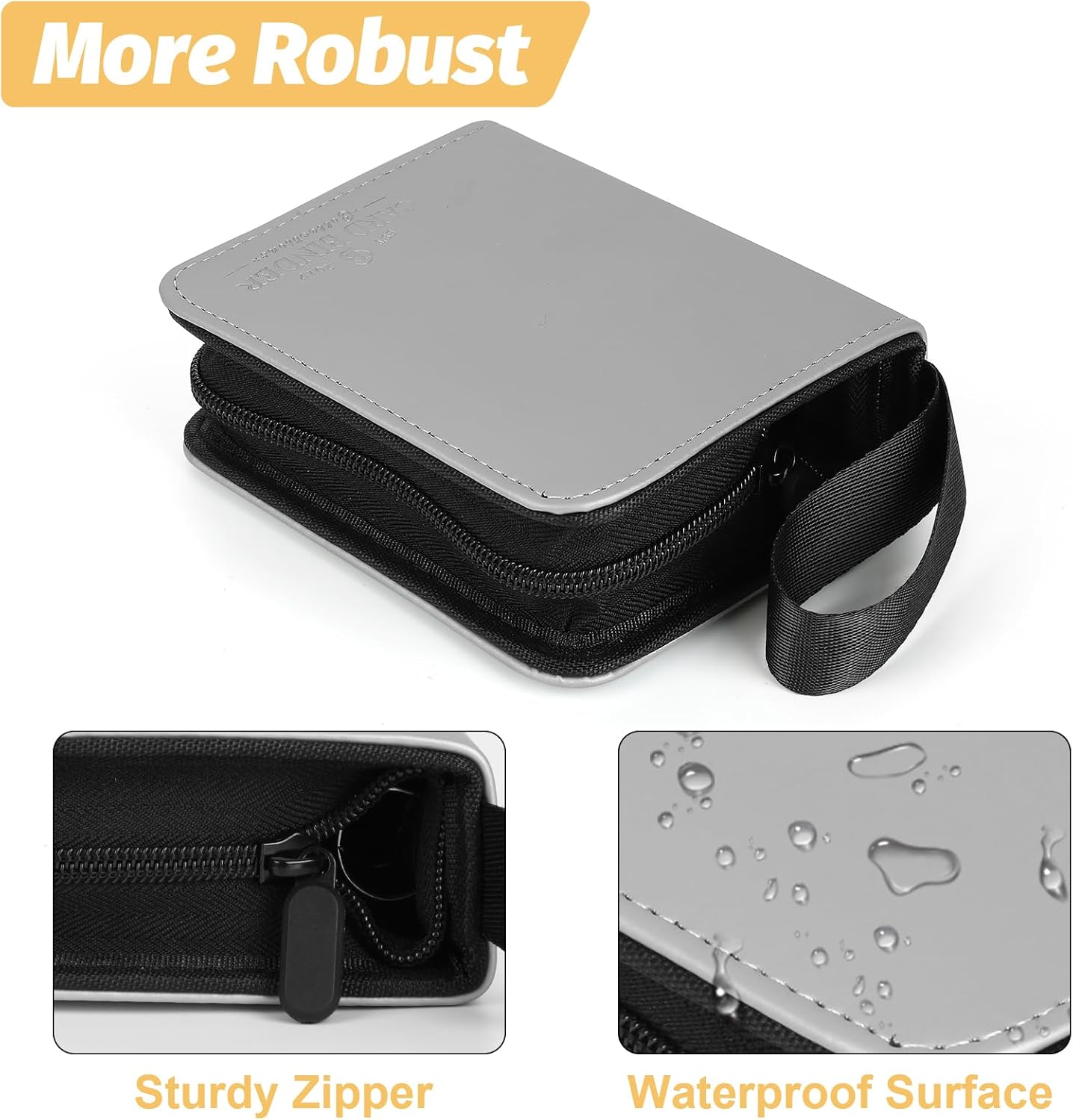 Trading Card Binder, Card Collection Binder Album Folder with 80 Side Loading Pockets, 1 Pocket Trading Card Album Folder for TGC,MTG, Baseball Cards, Yugioh