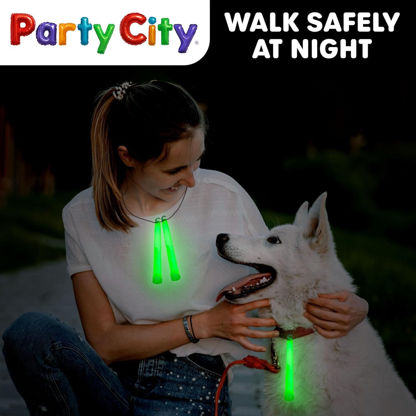 Party City Green Glow Sticks Bulk Pack 6”- 25pk Glow in the Dark Sticks for Kids, Waterproof Camping Survival Ultra Bright Emergency Light Stick with String, Neon Glowsticks Party Supplies Favors