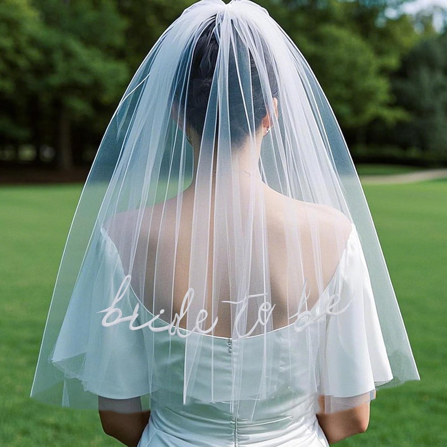 JoyChoi Bachelorette Party Accessories for Bride – 3-Piece Set with Bride Sash, Veil & Bow Hair Clip – Cute Bridal Shower Decorations, Wedding Outfit Add-Ons & Engagement Favors & Gifts