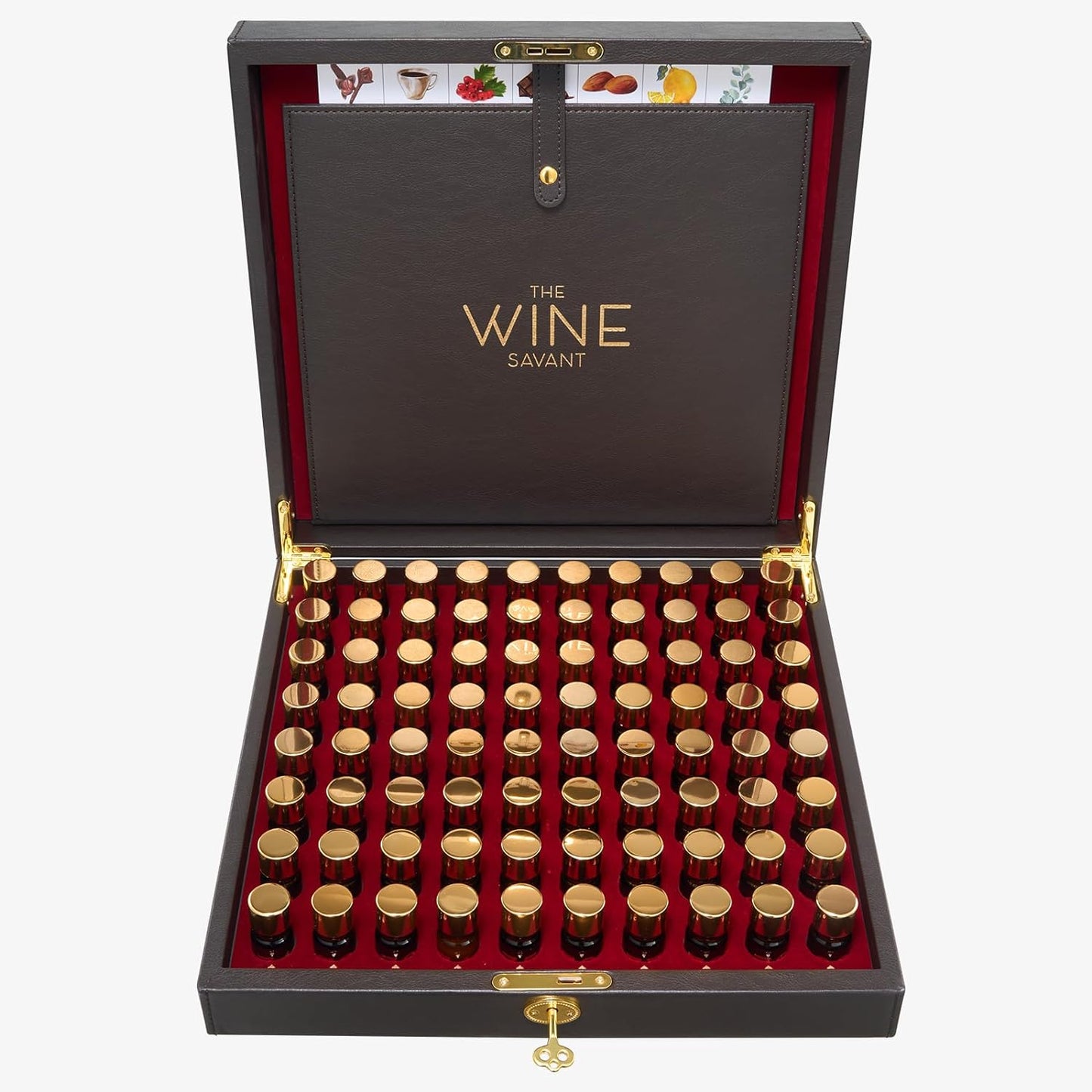 Wine Aroma Kit, Tasting & Smelling Aroma Set For Both White & Red Wines, 80 Aromas, Training Educational Gift - Beginners & Sommelier Master, Book & Accessories Guide Included Wine Game Gifts Holiday