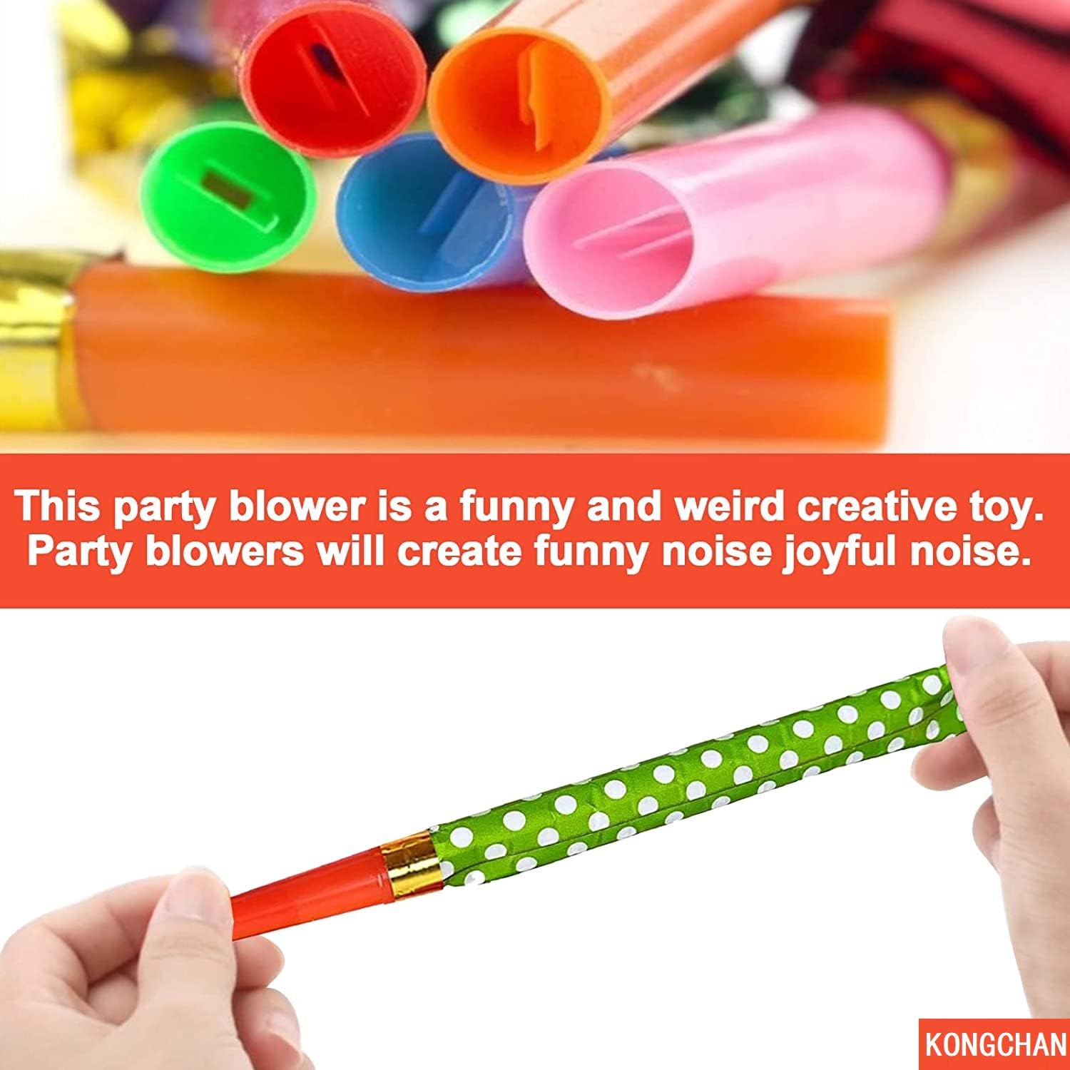 25pcs Party Blowers,Colourful Noisemakers Party Blowouts Squawkers Fringed Noise Maker,Birthday