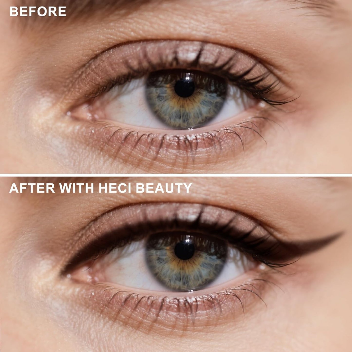 Mechanical Gel Eyeliner Pencil with a High-Pigment, Waterproof & Smudge-resistant, Glide Tip Eye Makeup with Up to 24HR Wear, Waterline Eye Liner with Built-in Sharpener (Dark brown)