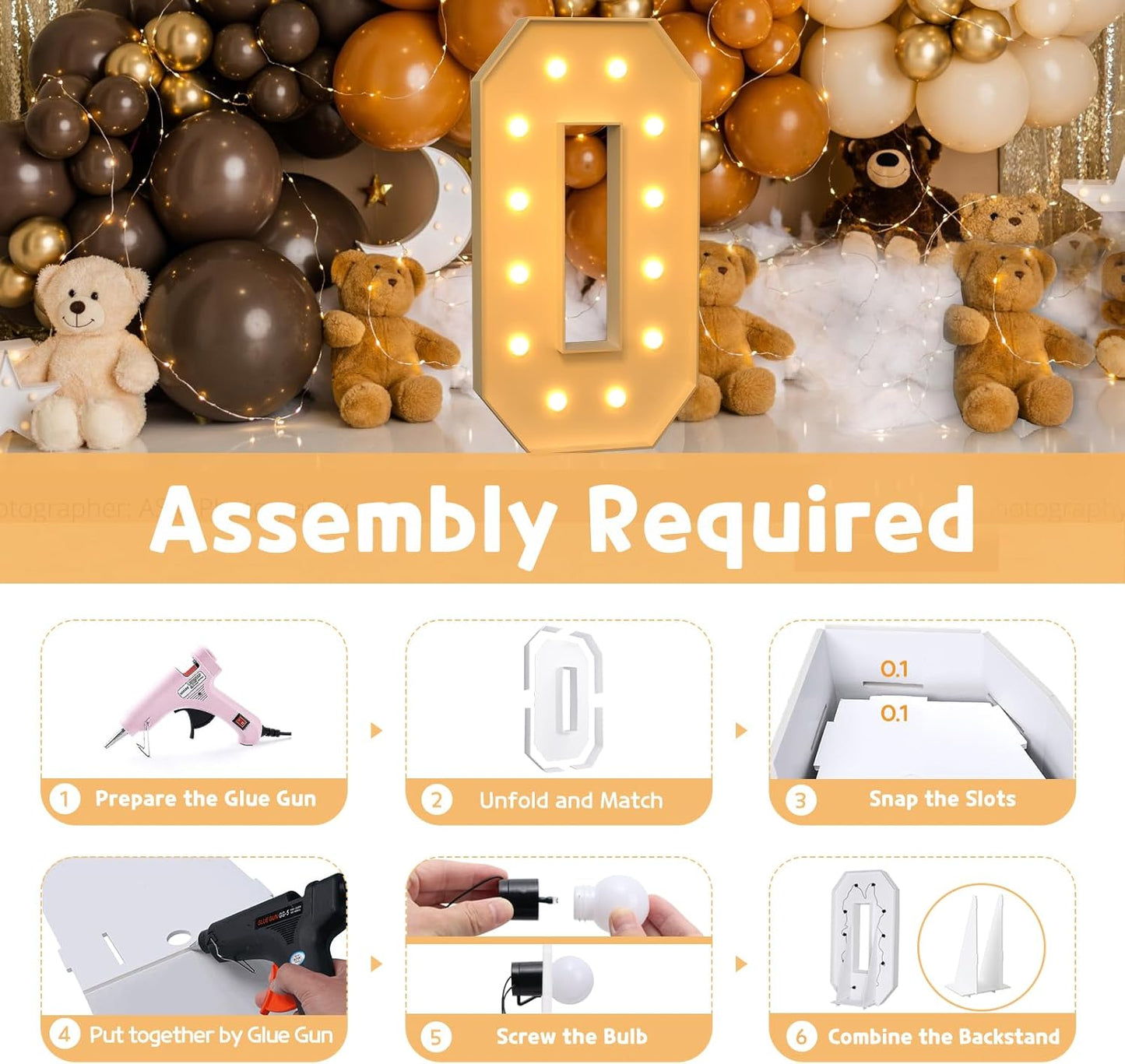 imprsv 4FT Marquee Light Up Letters for Birthday Party Decorations Large Marquee Letters for Wedding Event Bridal Shower Engagement Anniversarty Party Decor,Letter O