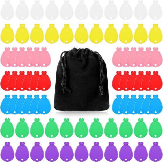 Lenwen 80 Pcs Balloon Weights Plastic Colorful Weights for Balloons for Birthday Party Decoration Wedding Holiday Celebration(Balloon Shaped,Rainbow)