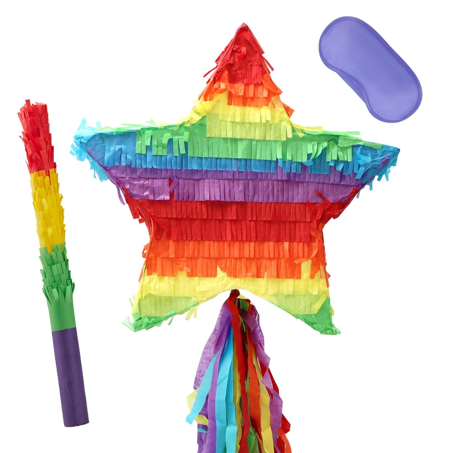 Cinco De Mayo Star Pinata 12.6 x 12.6 inches. Fiesta Party Supply for Fiesta Taco Party, Luau Event