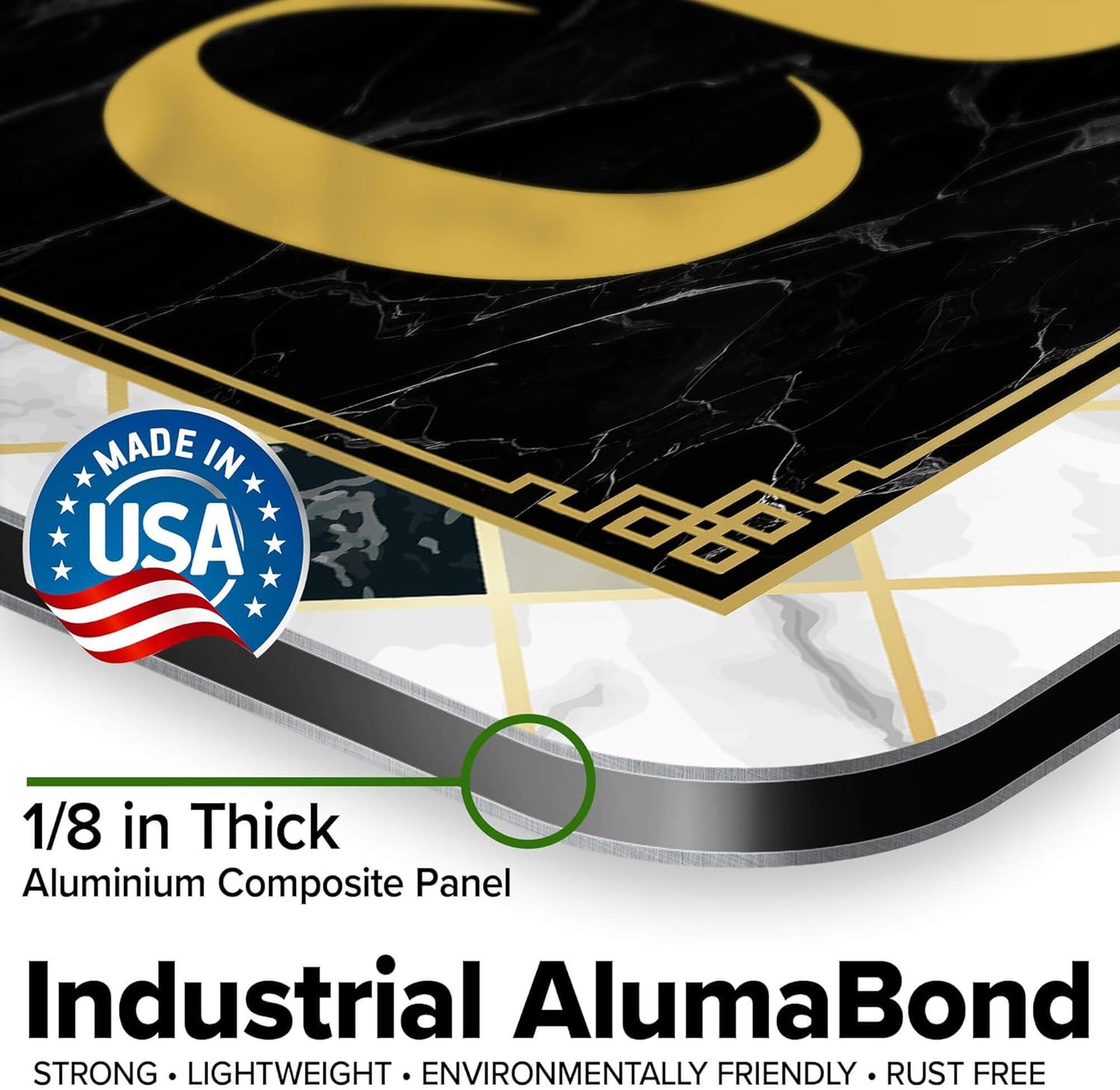 Custom Sign, Custom Street Sign, 11 Font Colors, 13 Font Styles, 4 Hole Options, 22 Sizes, 12x48 Inches, Rust Free DiBound, Fade Resistant, Made in USA by My Sign Center (Marble Tile)