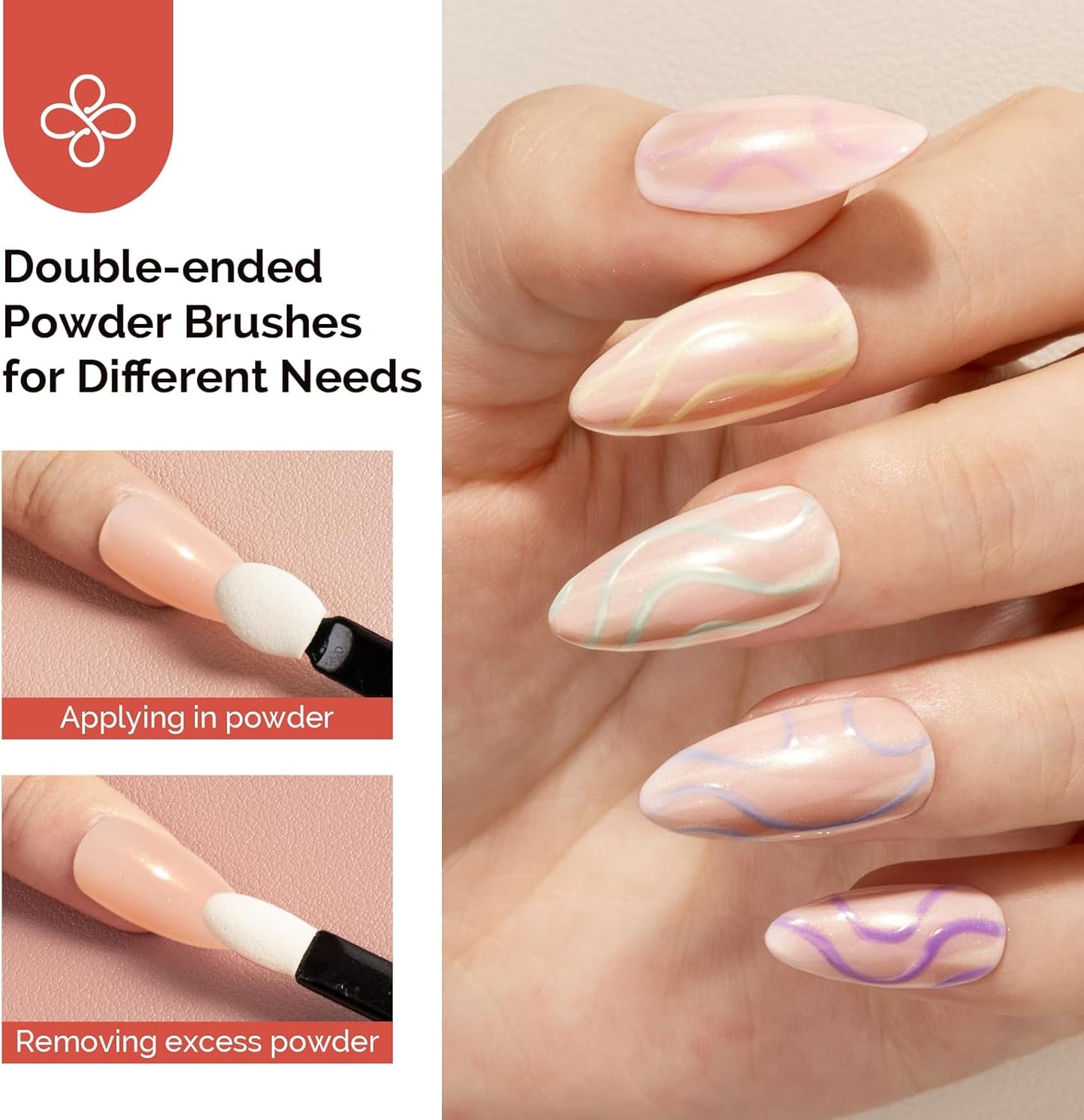 MelodySusie Gold Chrome Nail Powder for Gel Nails,Pearl Powder Mirror Effect Pigment Pearlescent Mermaid Pigment Pearl Glitter for Home DIY Salon Use