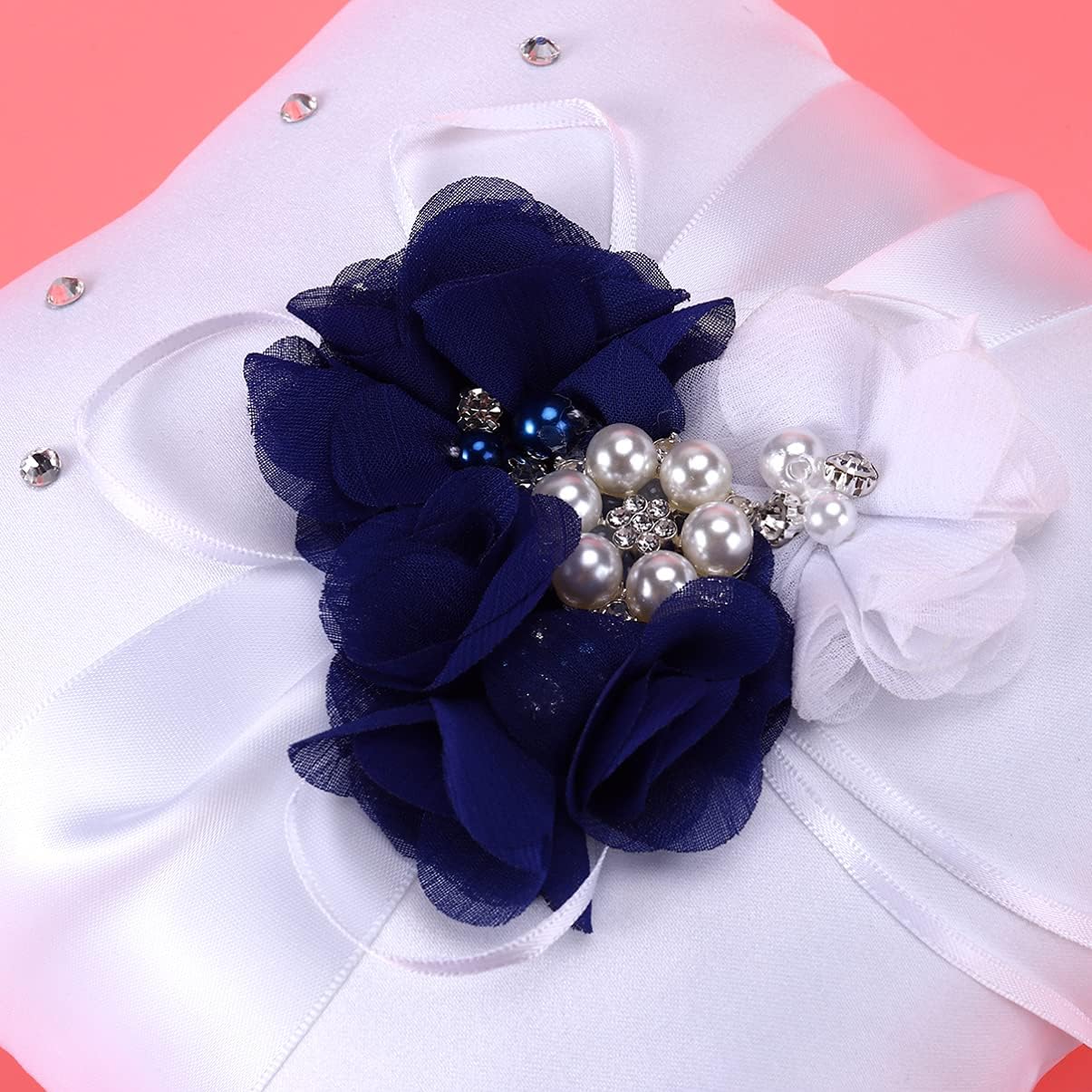 Page boy Fake Pearls Pearl Decoration Ribbon Decoration Retro Decor Artificial Garland Decorated Garland Wedding Pillow Ring Accessories Basket Wedding Supplies Bride