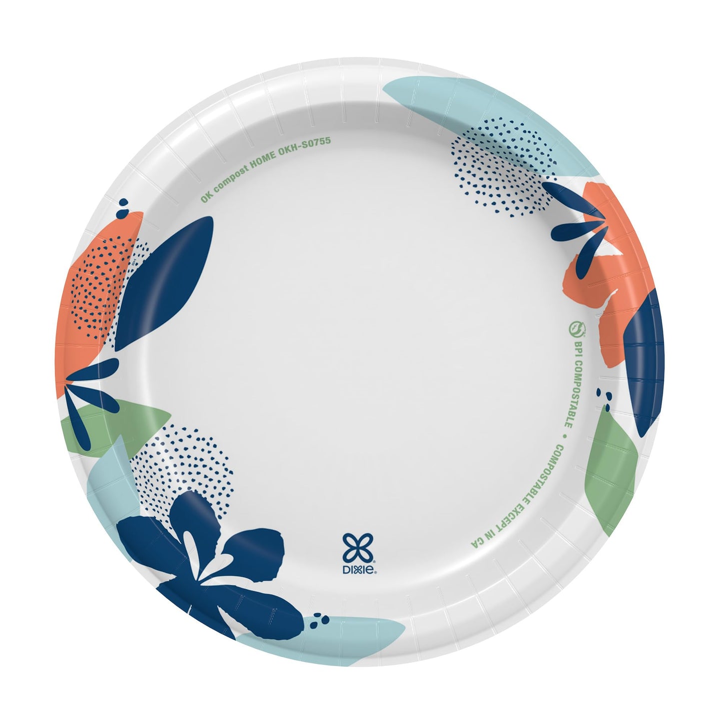 Dixie Medium Paper Plates, 8.5 Inch, 90 Count, 2X Stronger*, Microwave-Safe, Soak-Proof, Cut