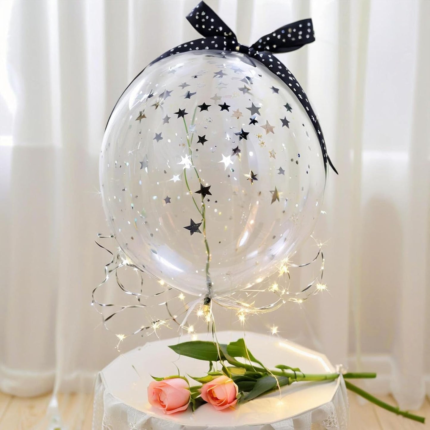 Silver Star Confetti - 60g (2.11OZ) Metallic Shine Stars Table Confetti for Weddings, Parties, New Year – Biodegradable Glitter Stars for Tables, Crafts, Photo Props, Holiday Decorations