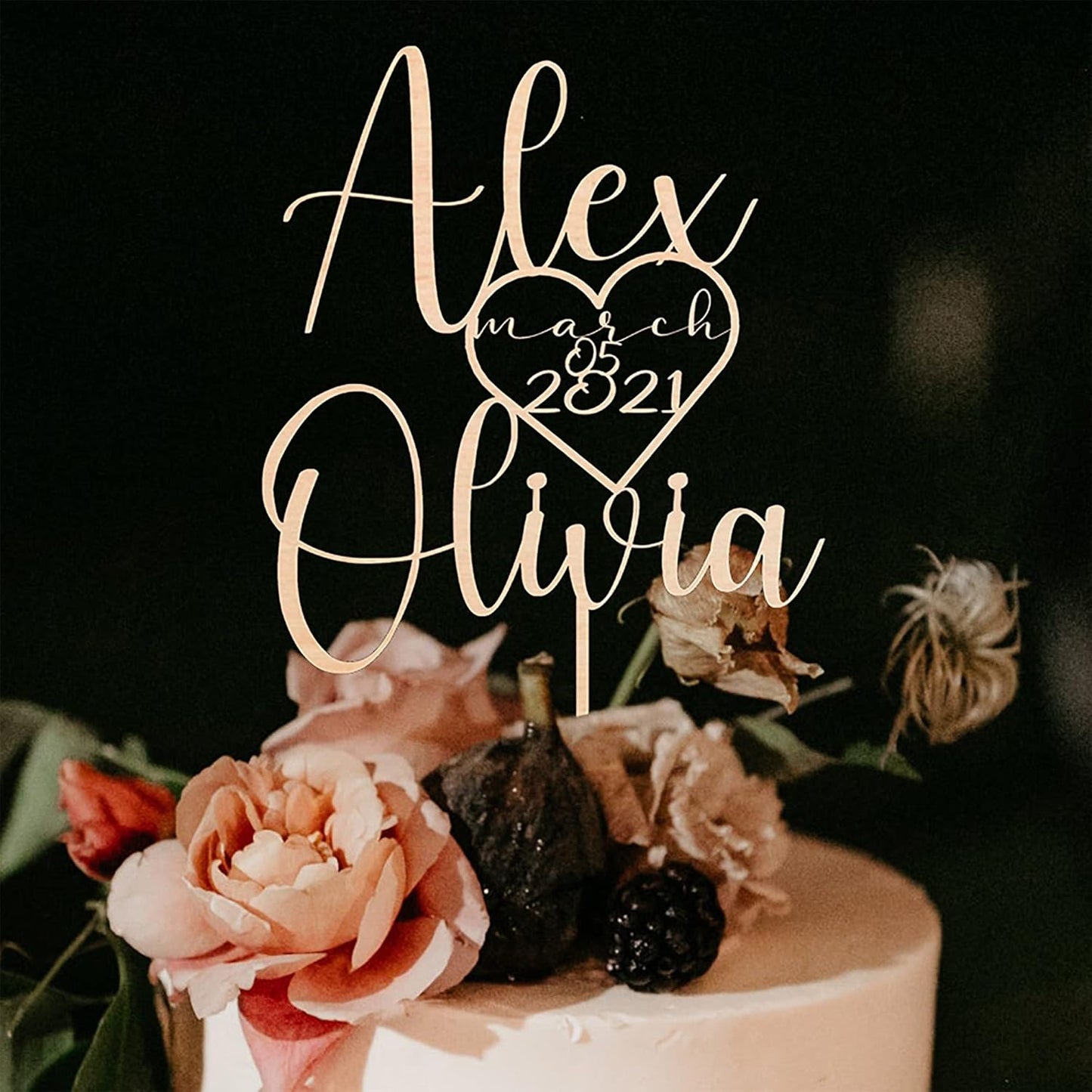 Wedding Cake Toppers, Wedding Cake Toppers Bride and Groom, Custom Cake Topper, Customize Your Own Anniversary Mr and Mrs Cake Topper