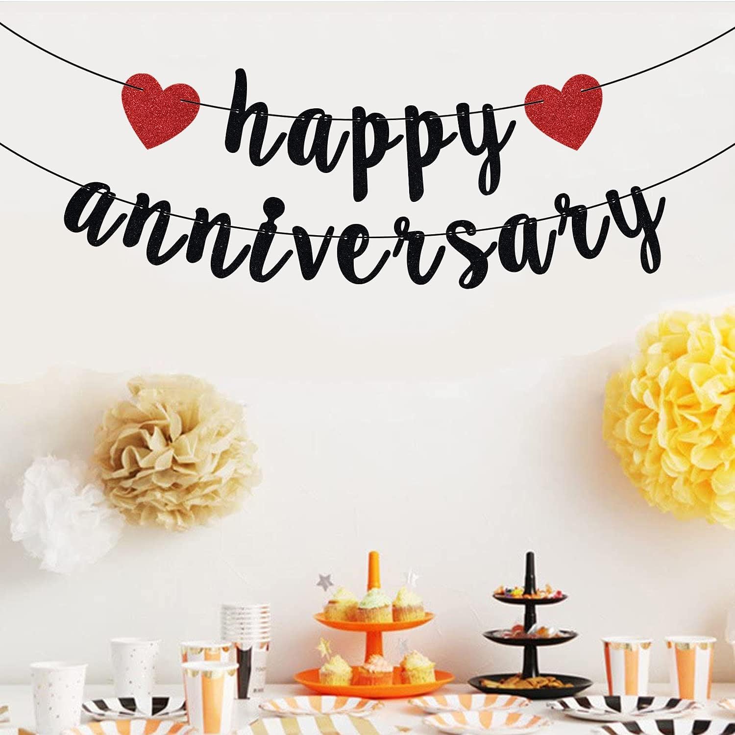 Happy Anniversary Banner, Anniversary Party Decorations, We Still Do, Happy Wedding Day Party