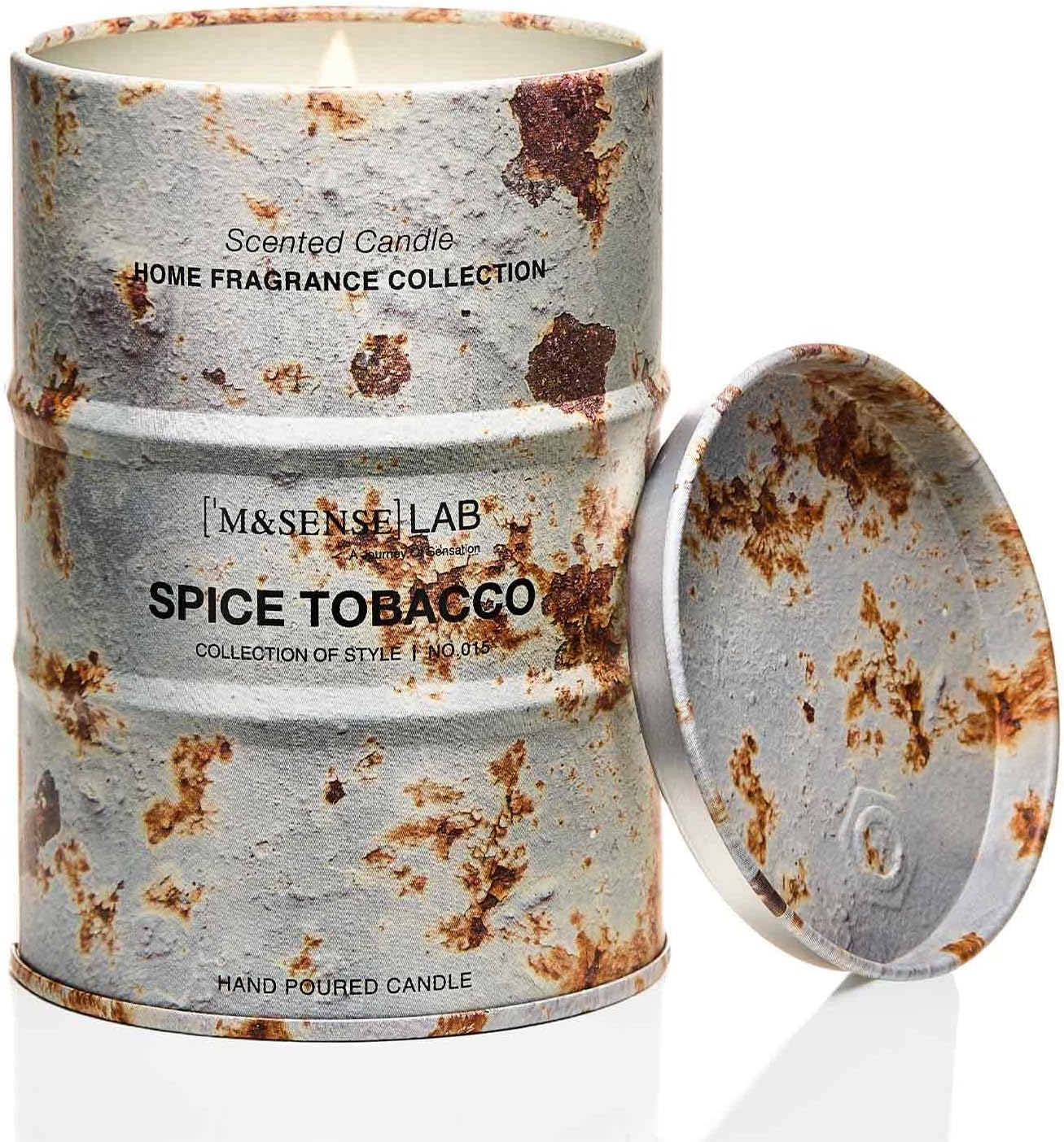 M&SENSE Spice Tobacco Scented Candles Natural Non Toxic, Aromatherapy Candle for Stress Relief Meditation Relaxing, Housewarming Gifts for Women Men, 11.3oz 70 Hour Long Burning