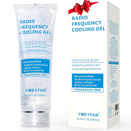 Conductive Gel for Microcurrent, Radio Frequency Gel Primer for RF Facial Machine, Fragrance-Free, Hypoallergenic, Rich in Hyaluronic Acid, Ceramide, Instantly Soothing Skin, Long-Lasting Hydrating