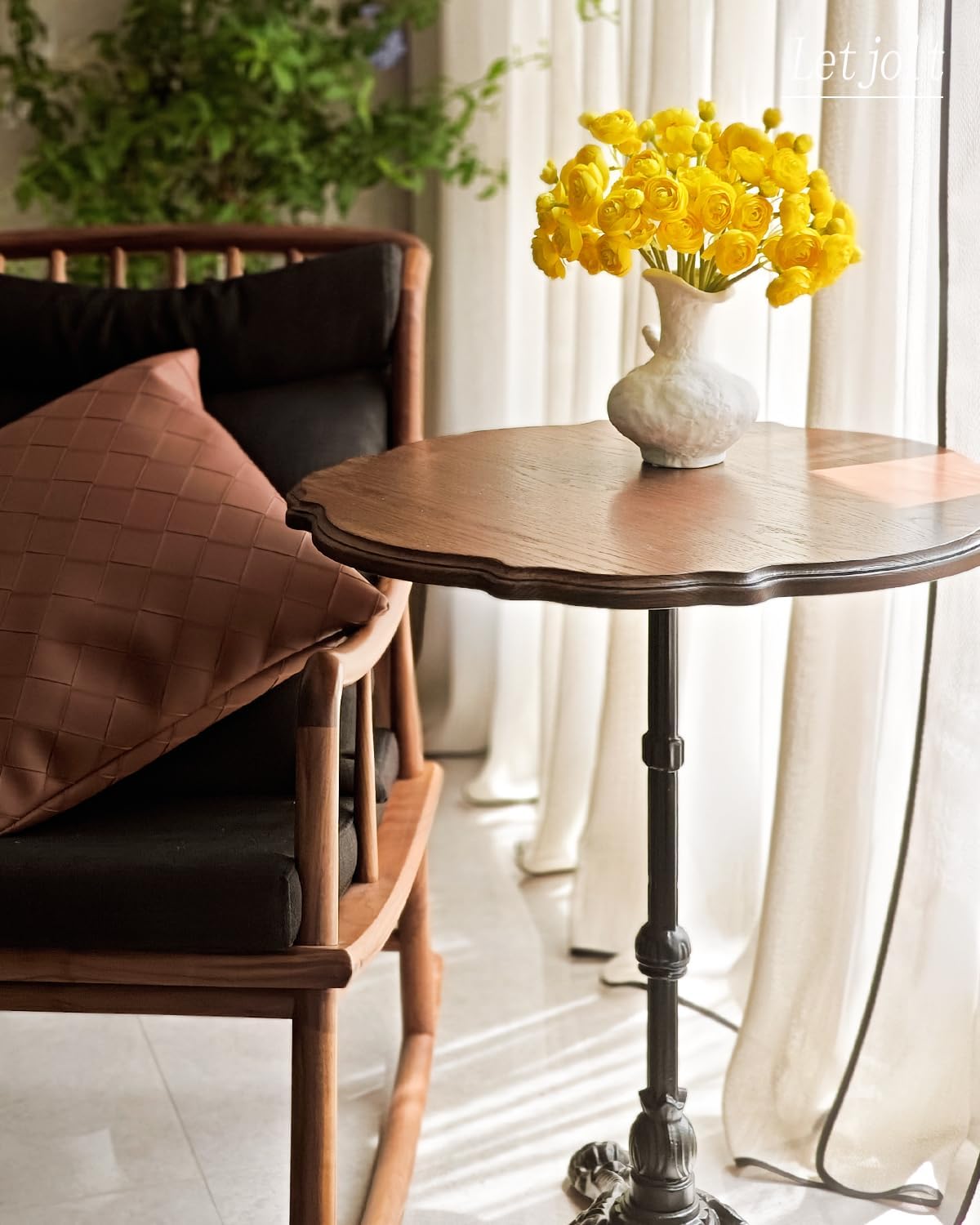 Letjolt Ranunculus Artificial Flower Yellow Silk Flowers Faux DIY Bouquet for Wedding Engagement Centerpieces Arrangements Bridal Shower Decorations Home Decor 18pcs