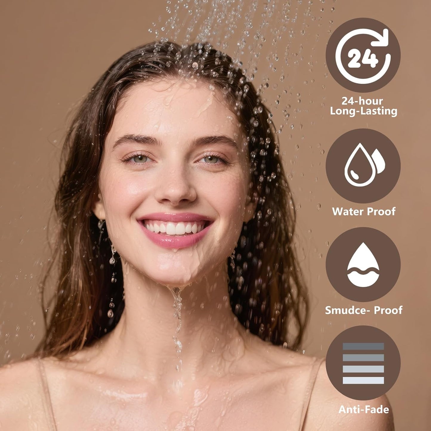 Microblading Eyebrow Pen, Dual-Ended Brow Pencil with 2-Fork-Tip and Precise Brush, Waterproof Longer Lasting Eyebrow Pencil, Microblade Eyebrow Pencil Create Natural Hair-Like Strokes (Light Brown)