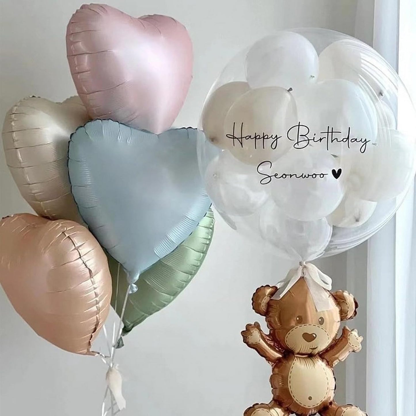 Baby Blue Heart Balloon, 10PCS Blue Foil Heart Balloons, 18inch Pastel Blue Heart Shape Balloons Helium Birthday Party Decorations for Boys Girls Brithday Party, Valentines Day, Wedding, Anniversary