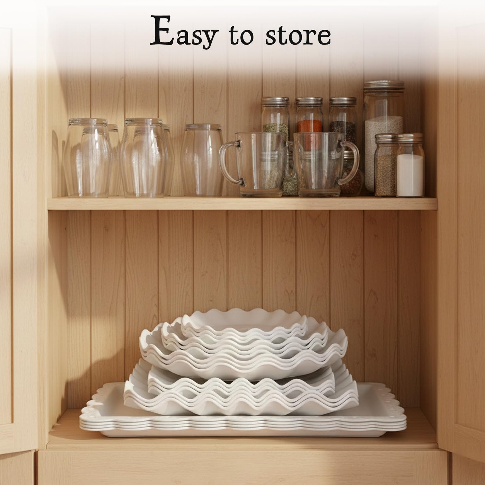Pack of 11 NWK Cake Stand Set of Cupcake Stand, Tray & Table Cloth (White)