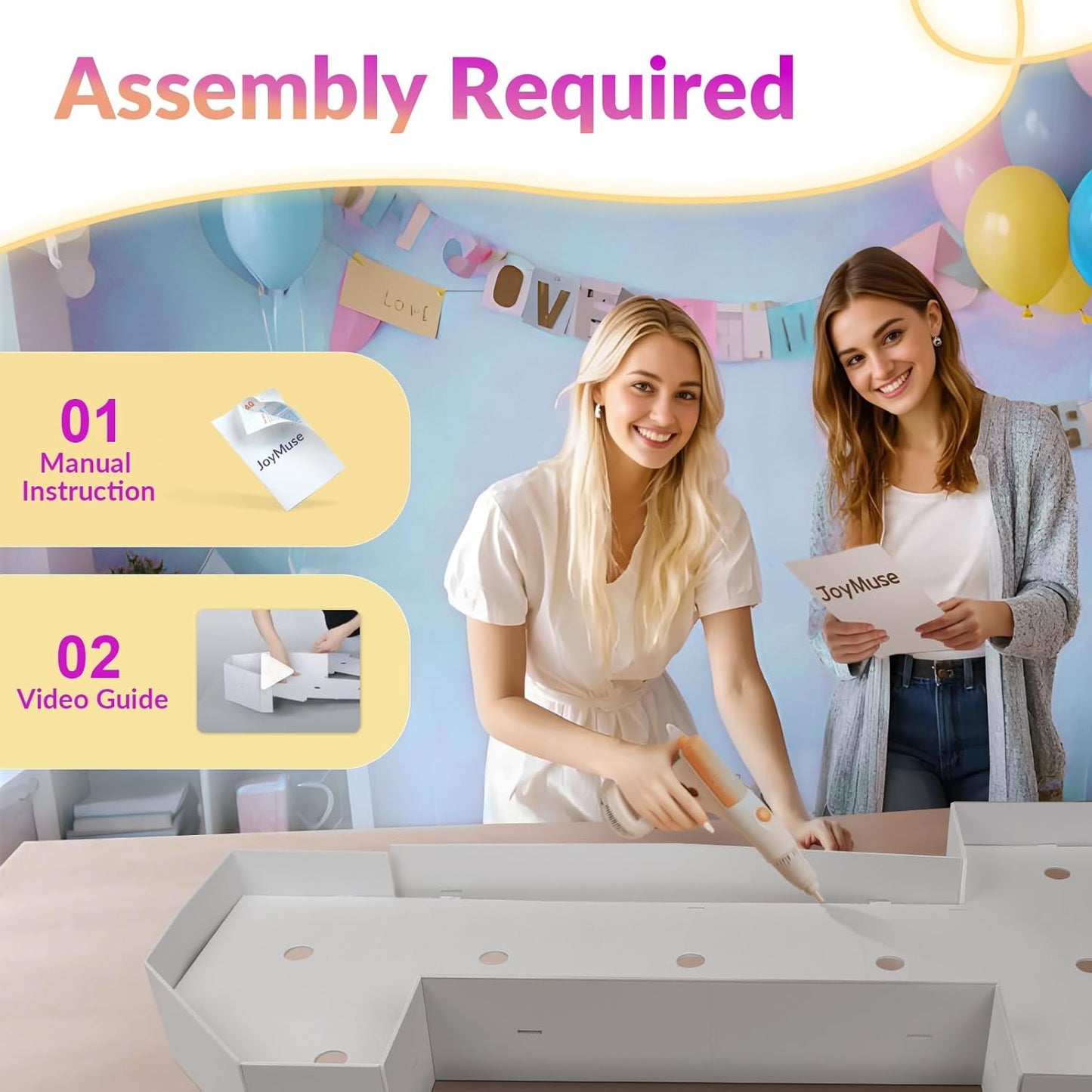 JoyMuse Marquee Letters 3 Feet Tall, Light Up Letters 3FT with Lights, Large Letters for Party, Letter U Light Up Letters for Baby Shower Wedding Proposal Graduation Birthday Decorations