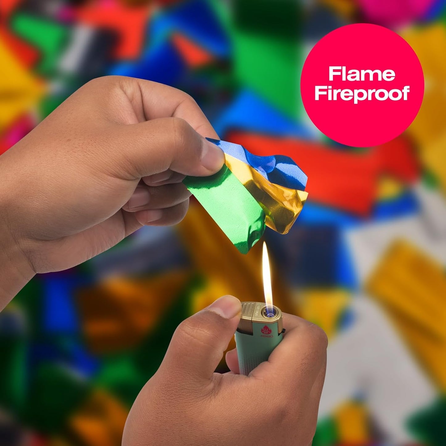 Metallic glitter Confetti Paper - Color Flame Retardant Foil Confetti Great for Birthday Parties,Concerts,Celebrations,Weddings,Confetti Party,Graduation Ceremonies & More (0.45)