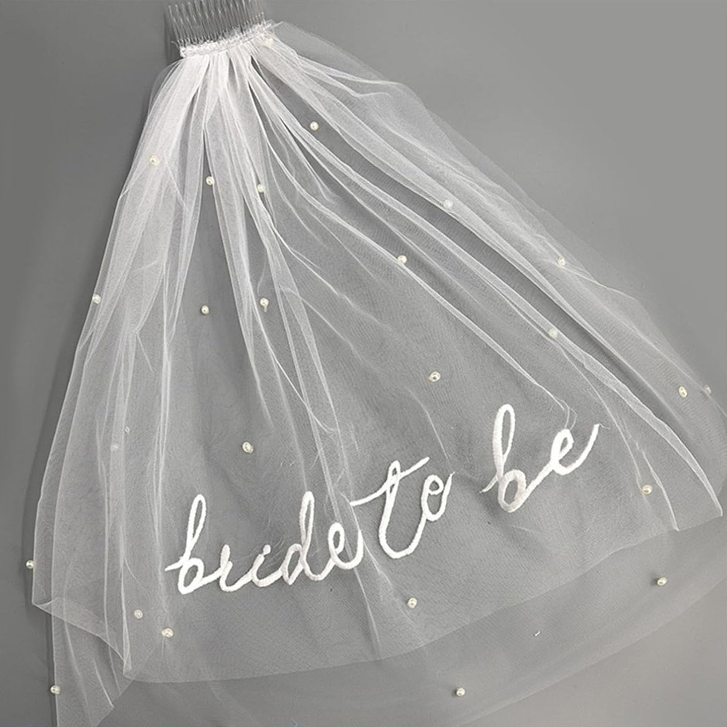 Bride To Be Bride Veil Bachelorette Party,Pearl Veils For Brides,Bachelorette Party Decorations