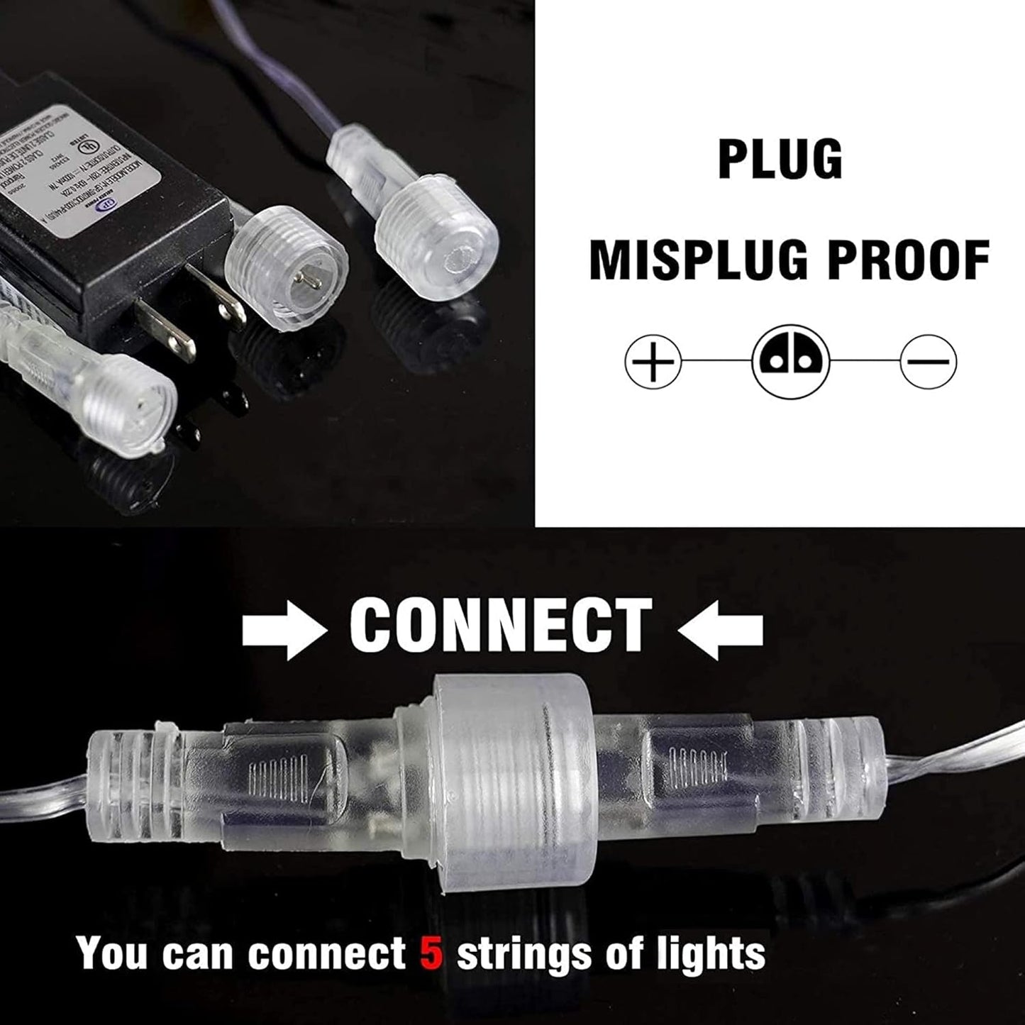 Dazzle Bright 864LED Christmas Light, Meteor Shower Rain Lights 11.8 Inch 24 Tubes, Waterproof Plug in Falling Rain Lights Christmas Decorations for Xmas Bushes Tree Yard Party (Blue)