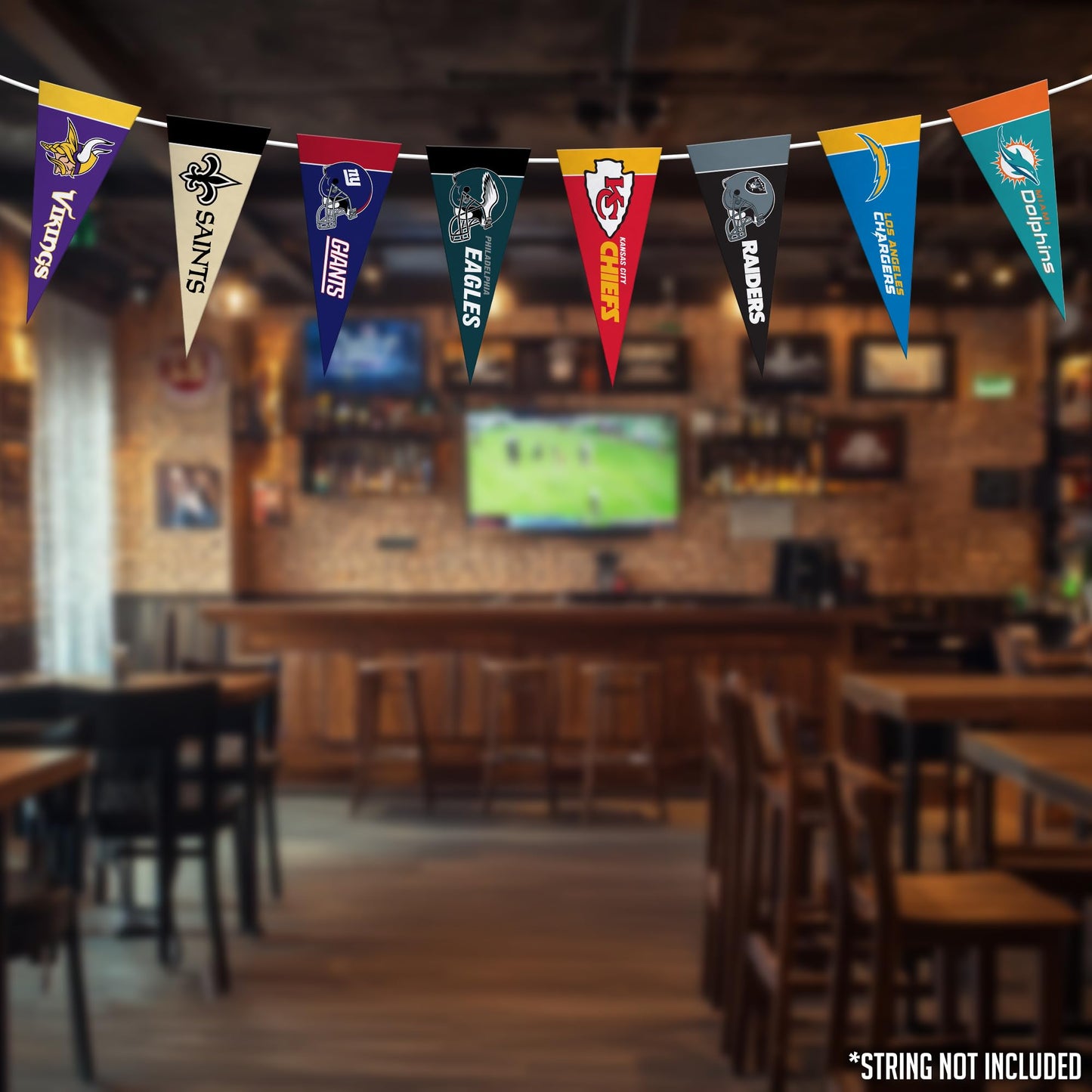 Rico Industries NFL Football Complete 4" x 9" Felt Mini Pennant League Set (Includes ALL Teams)