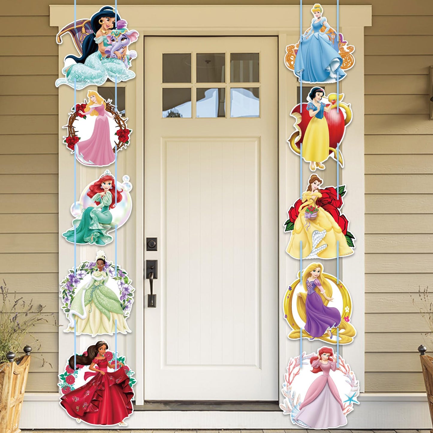 10 PCS Princess Porch Sign Birthday Party Supplies Decorations