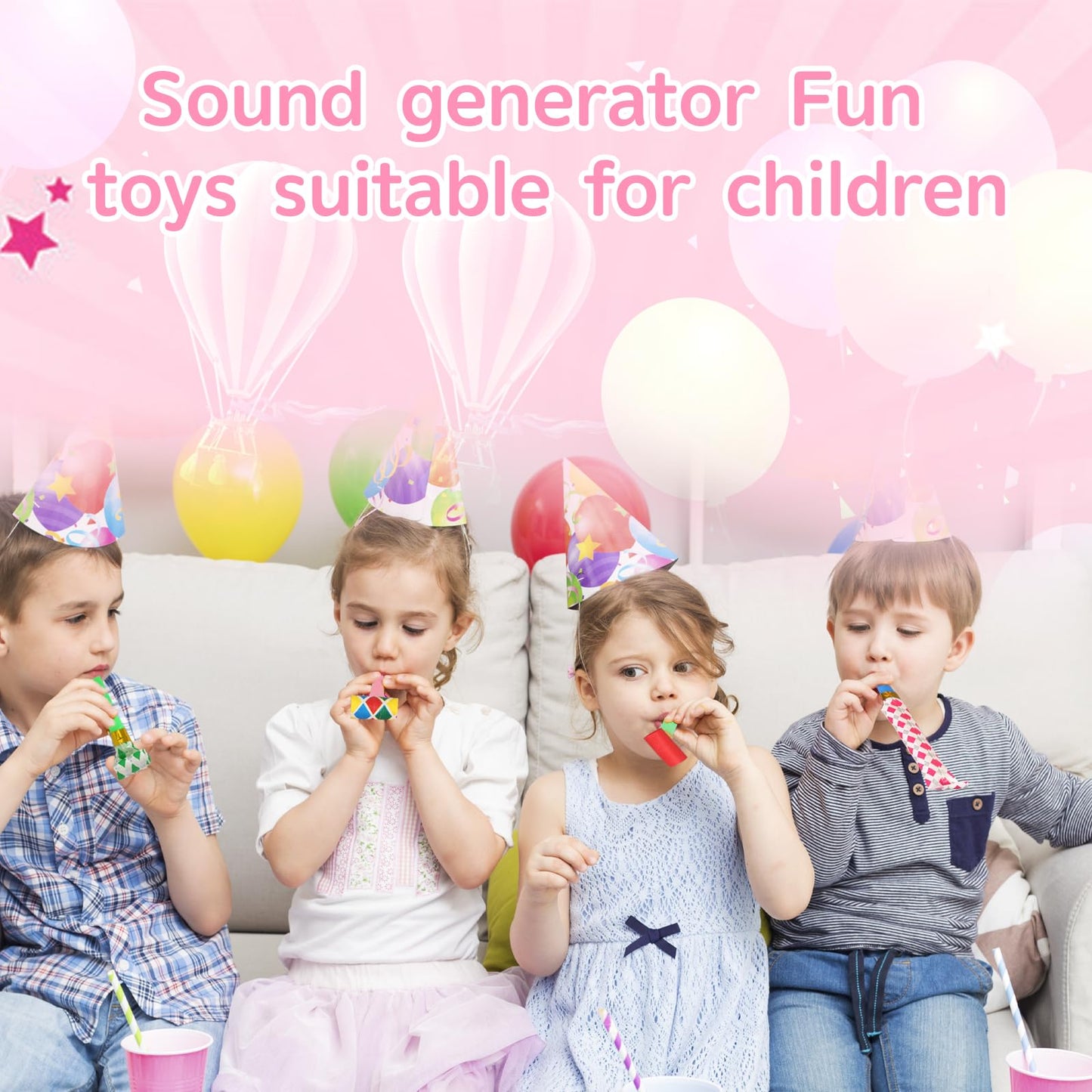 Chshhuao 50 Pcs Funny Blowouts Blow Horns Birthday Party Whistles New Years Party Favors