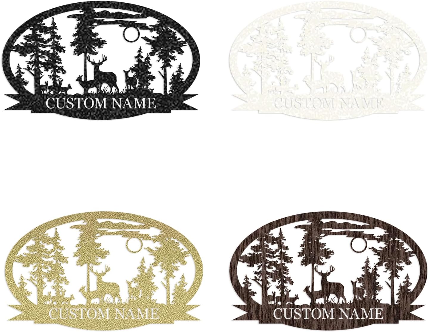 Personalized Deer Metal Cabin Sign | Custom Metal Sign | Personalized Camping Signs | Deer Hunter Gift | Custom Signs Outdoor Metal | Custom Family Name Sign | Cabin Decor | Porch Sign