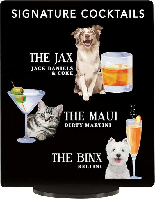 Pet Signature Drink Wedding Signs