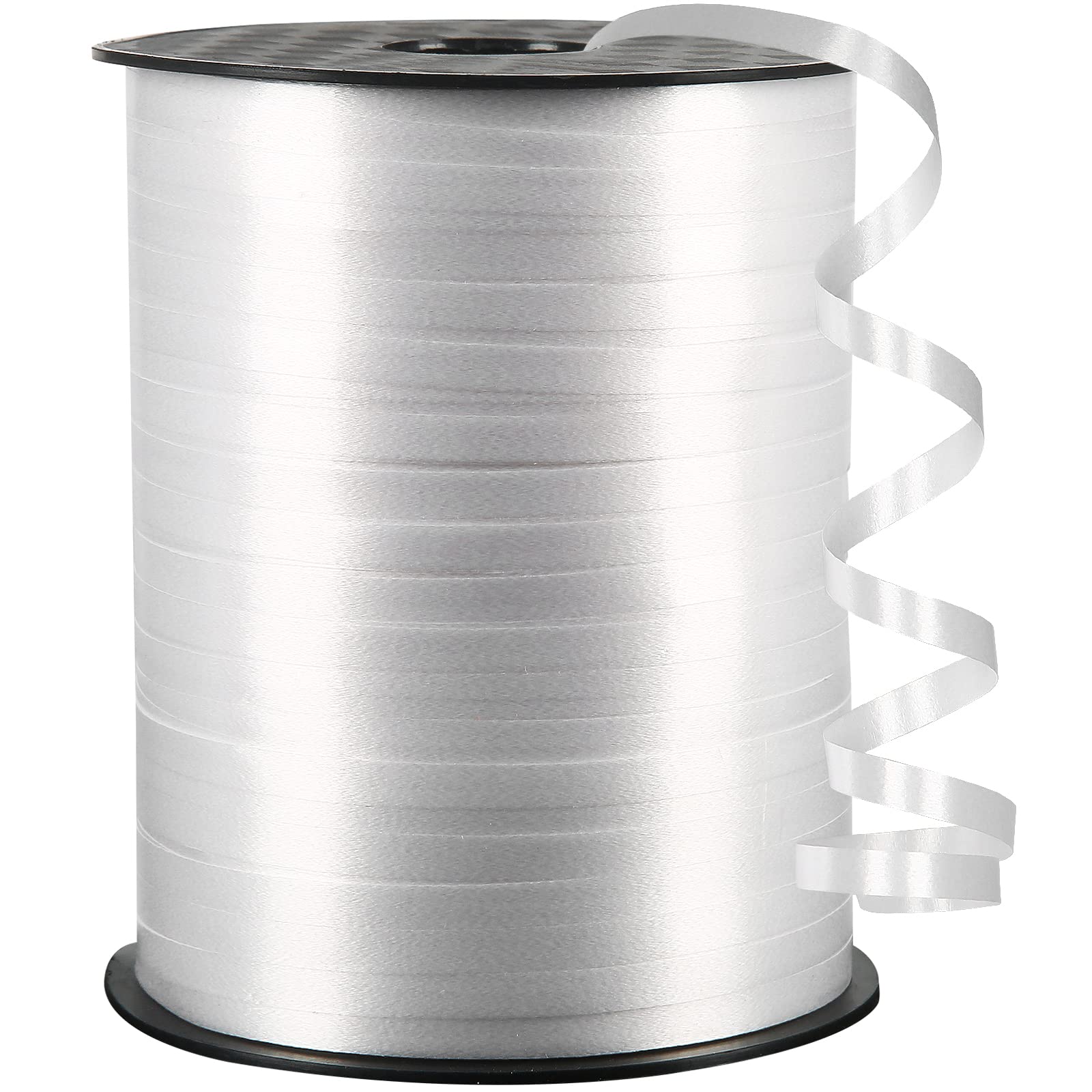 OMISELIO White Curling Ribbon, 500 Yard, 3/16" for Gift Wrapping, Balloon String, Baby Shower