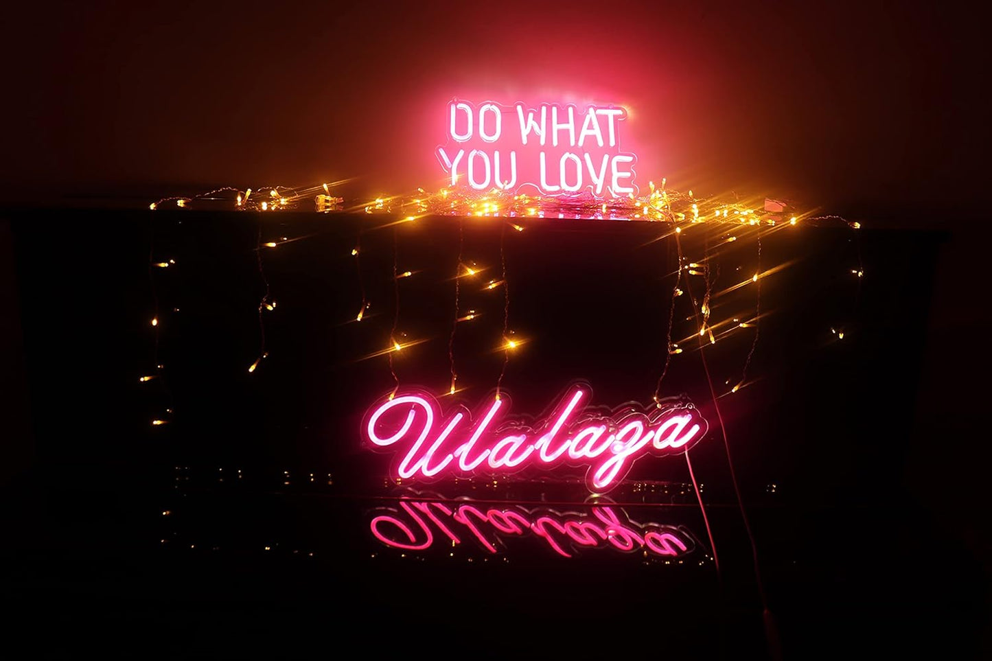 LED Neon Sign Night Light for Wall Party Décor Bedroom Room Bar Wedding Home Birthday Art Decoration Christmas with USB Chain Light modulator 5v (lets party blue)