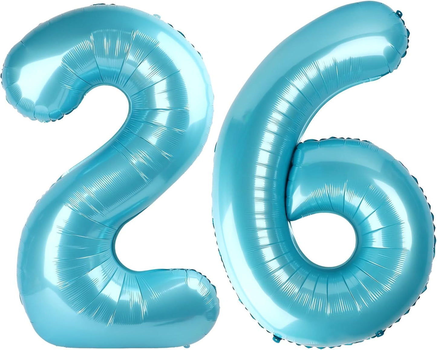 Pearl Blue 26 Number Balloon